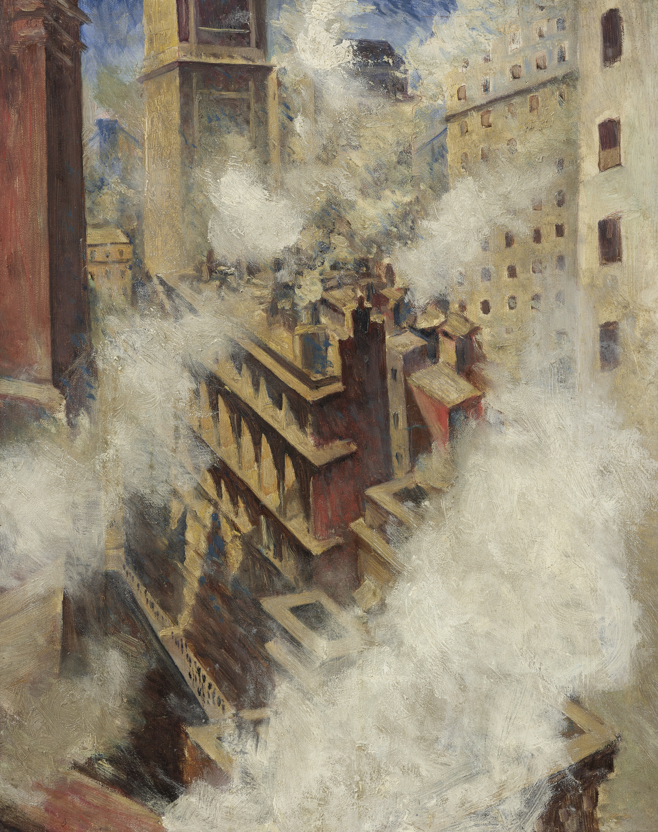 Christopher Nevinson — Смотрю Вниз, На Уолл-Стрит