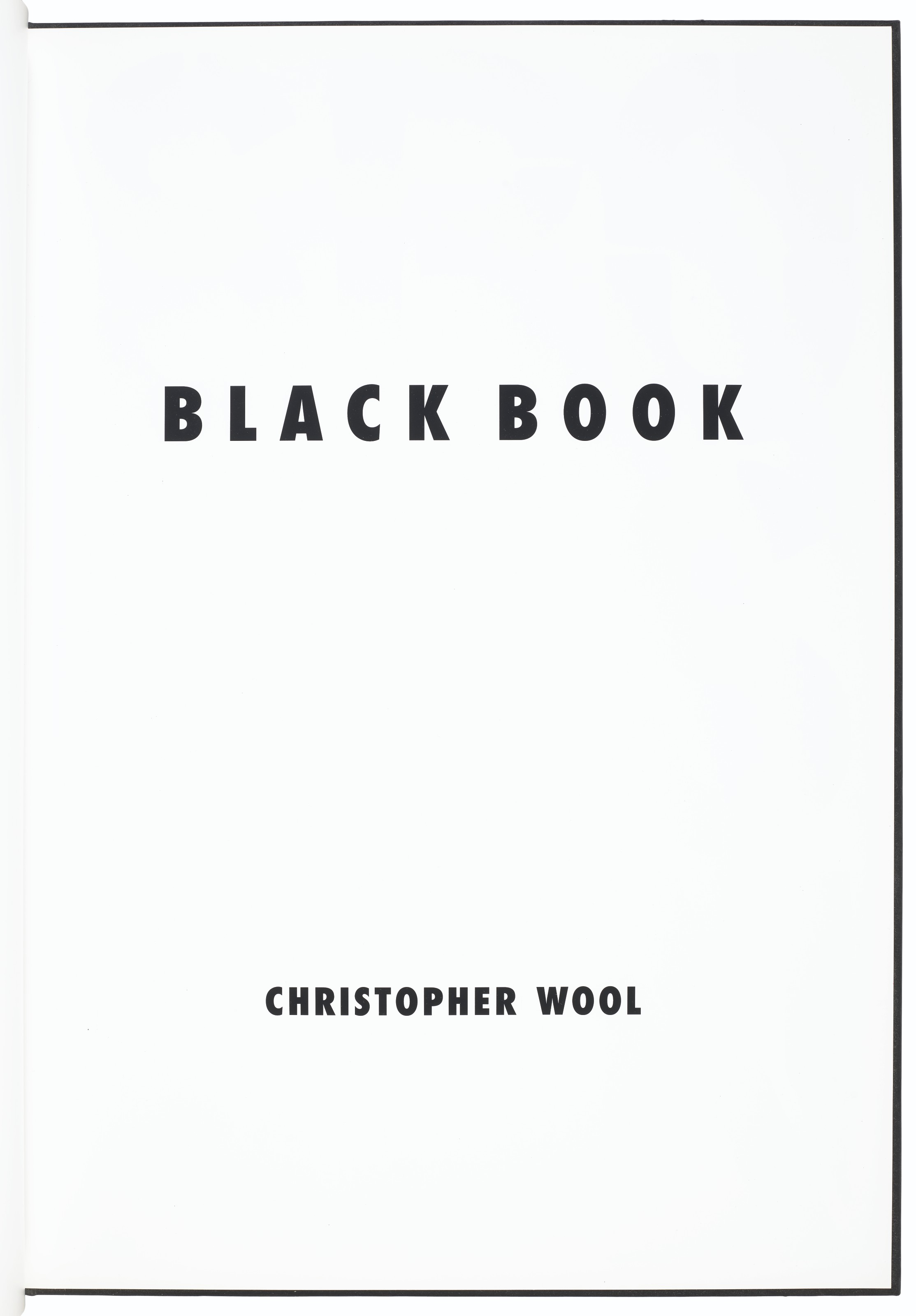 Christopher Wool — Черная книга, изображение 7
