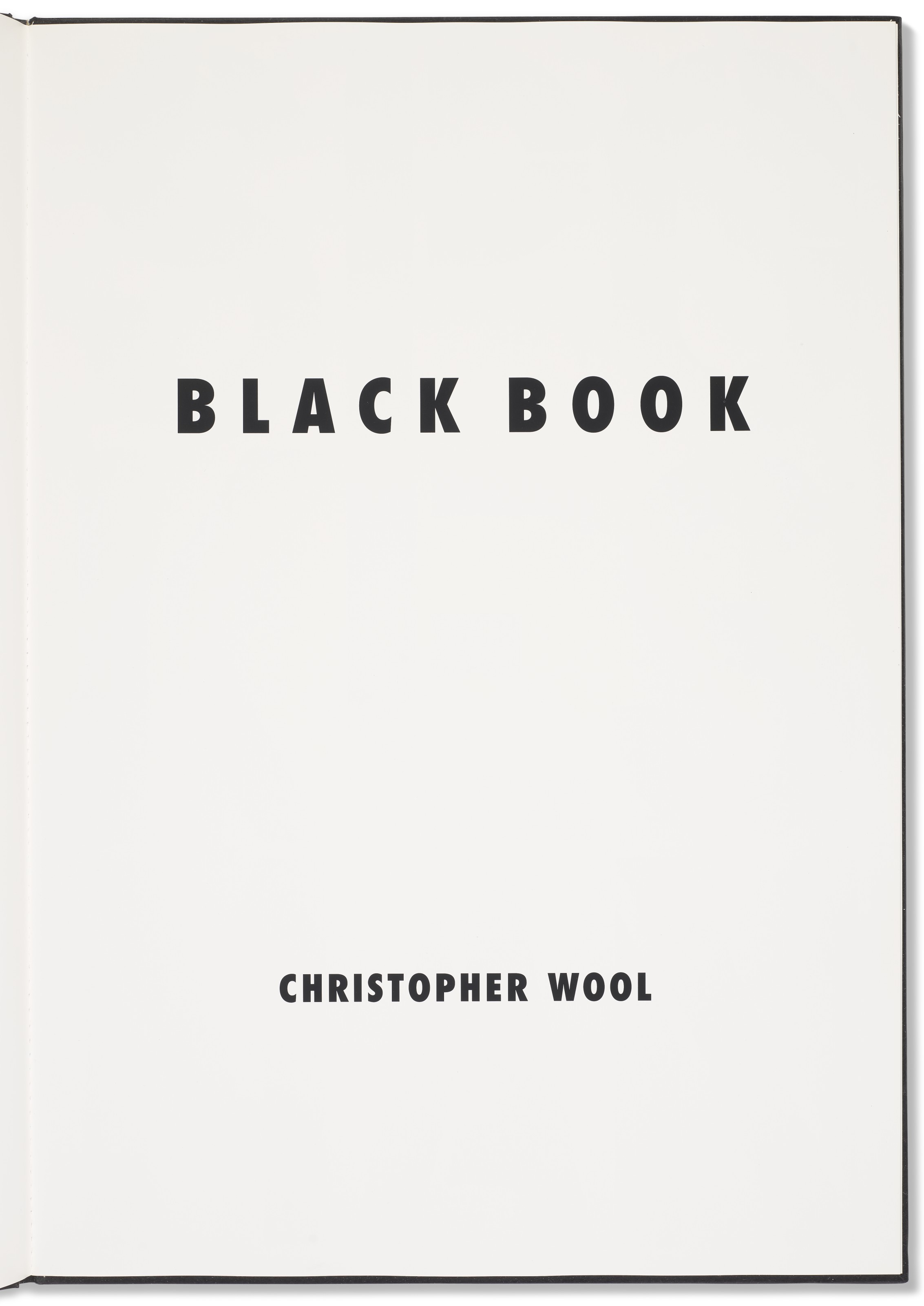Christopher Wool — Черная книга, изображение 3