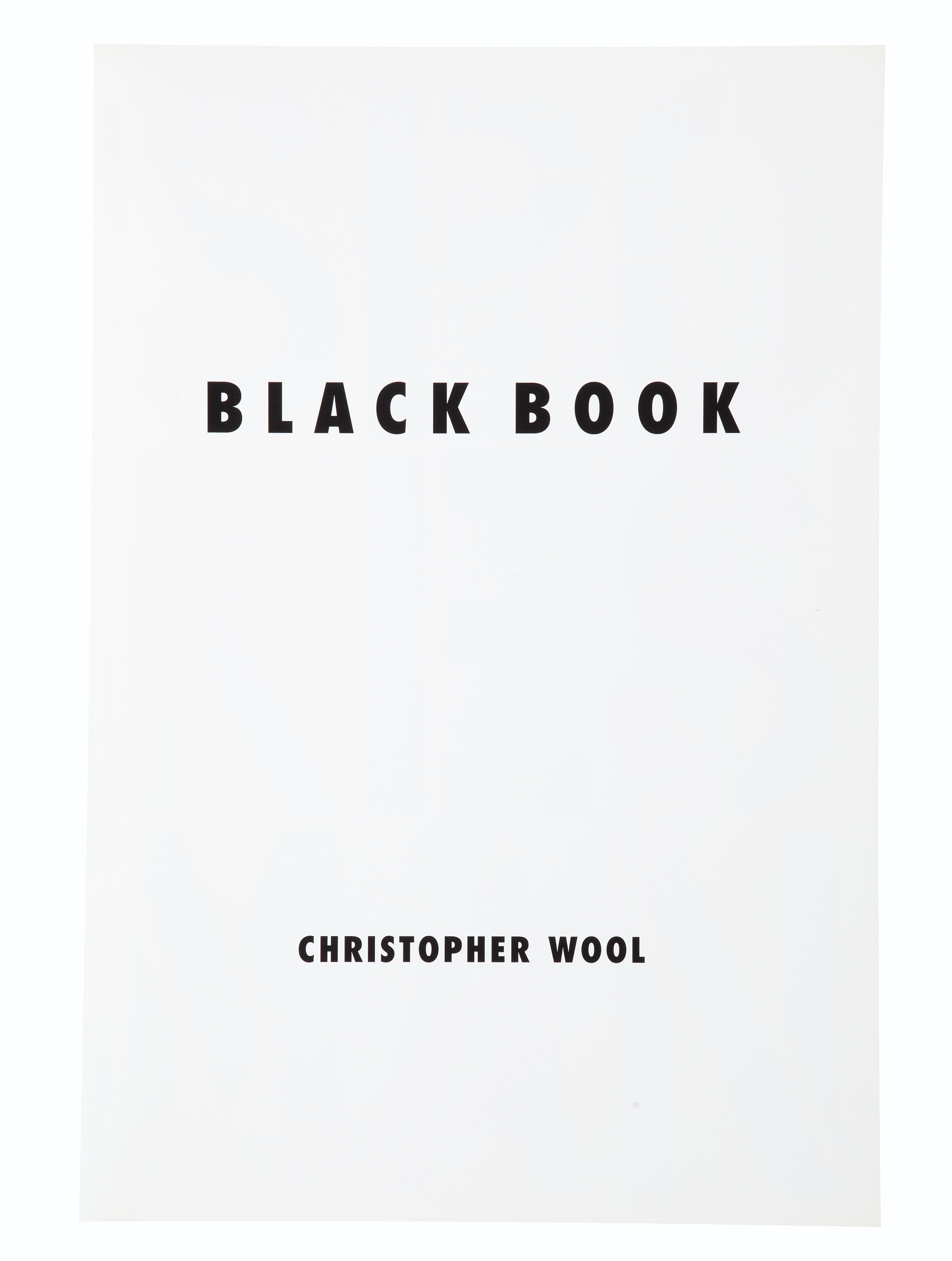 Christopher Wool — Черная книга, изображение 2