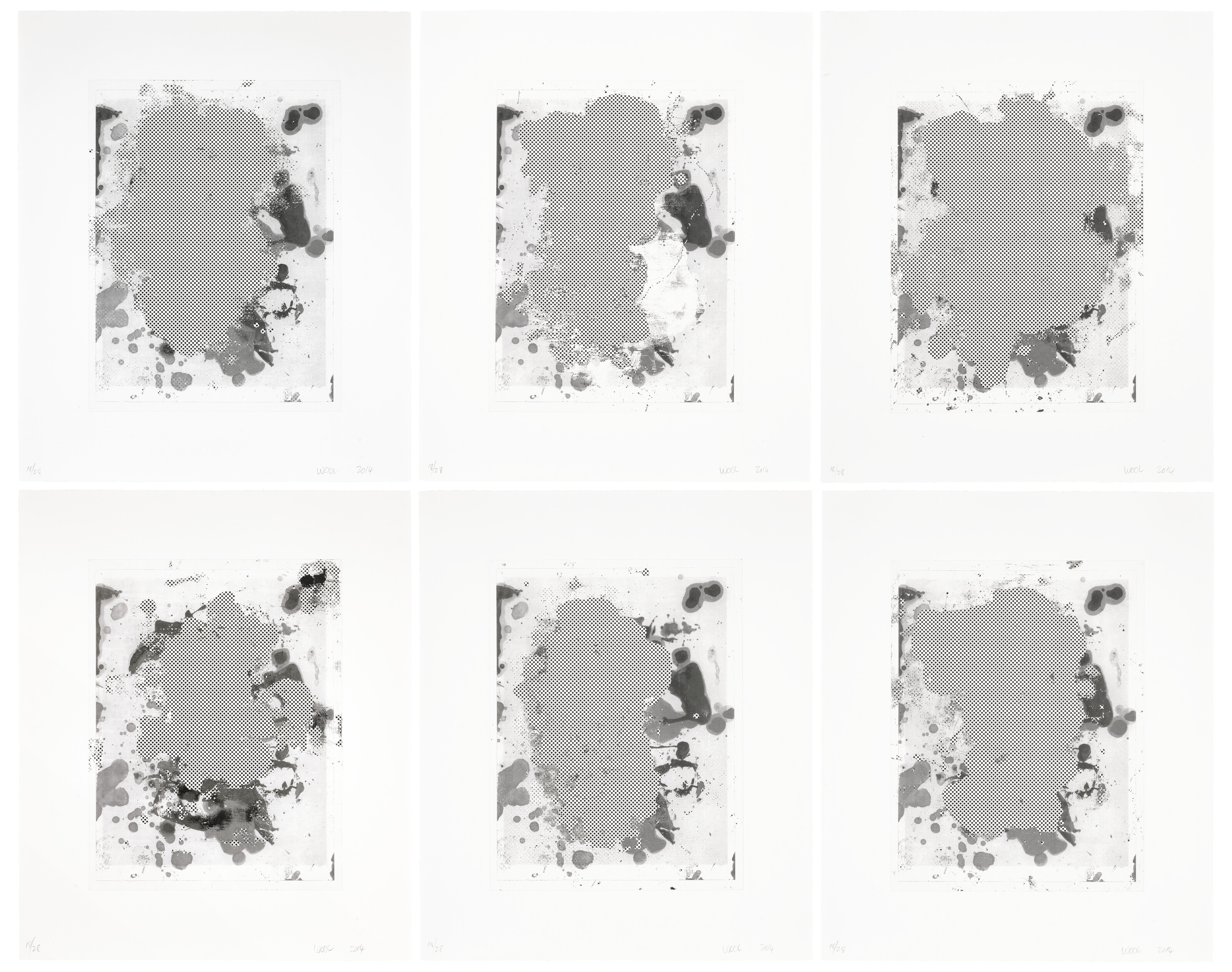 Christopher Wool — Портреты (черно-белые)