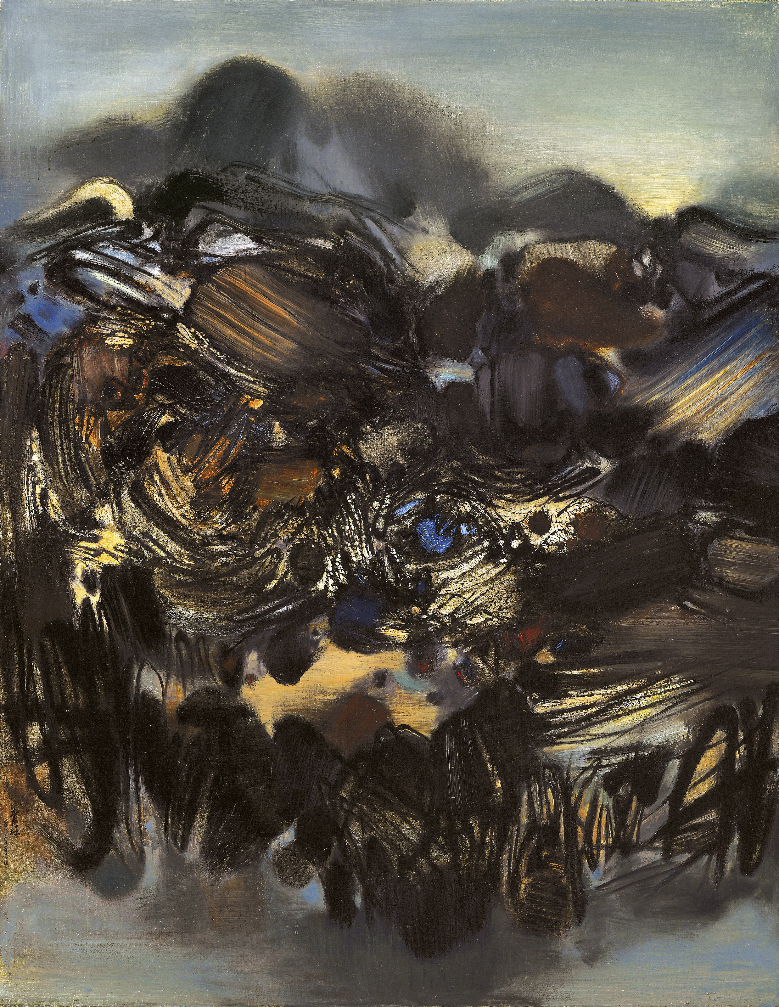 Chu Teh-Chun — № 195, Avant Le Printemps (До весны), изображение 1