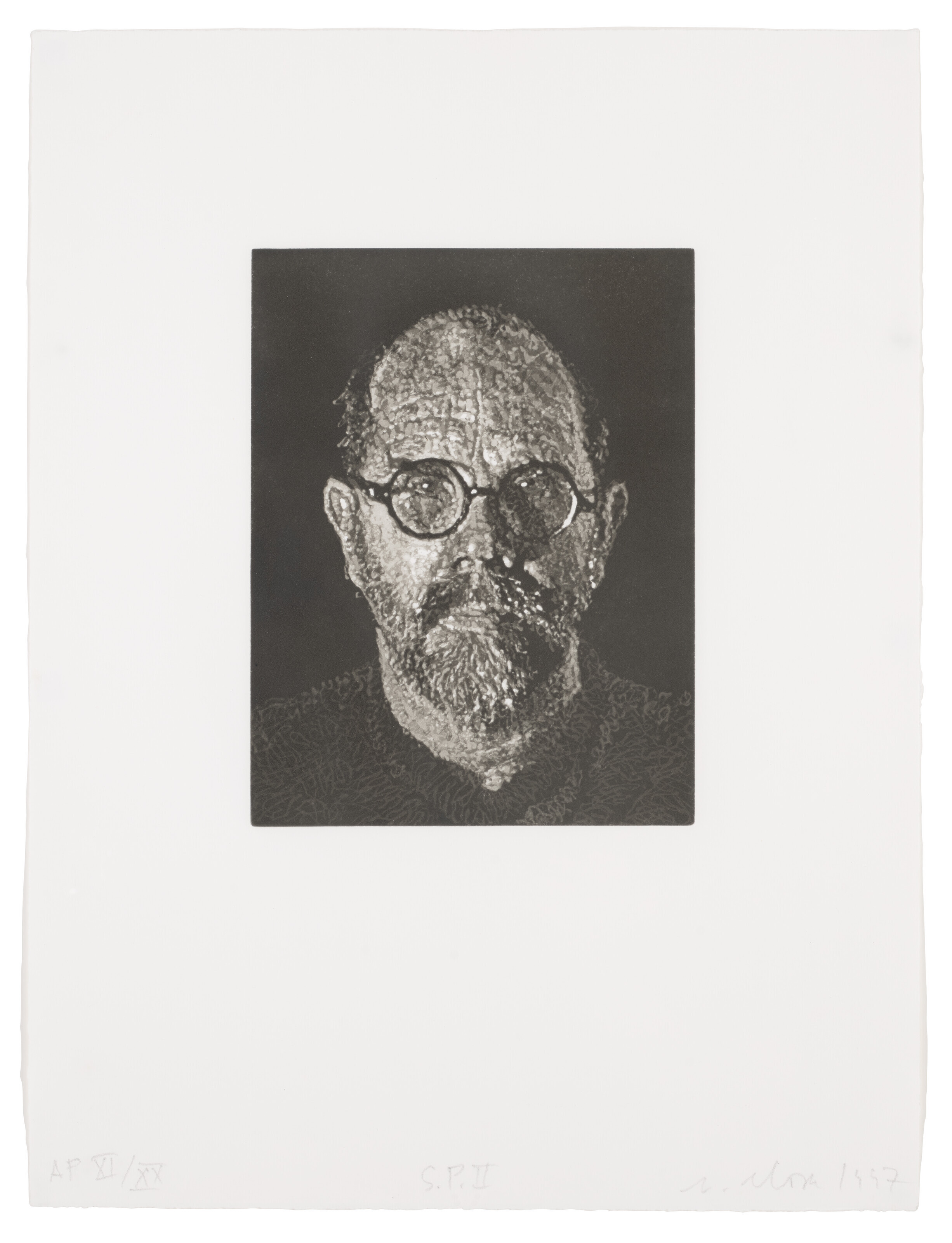 Chuck Close — С.П. II (Автопортрет II)