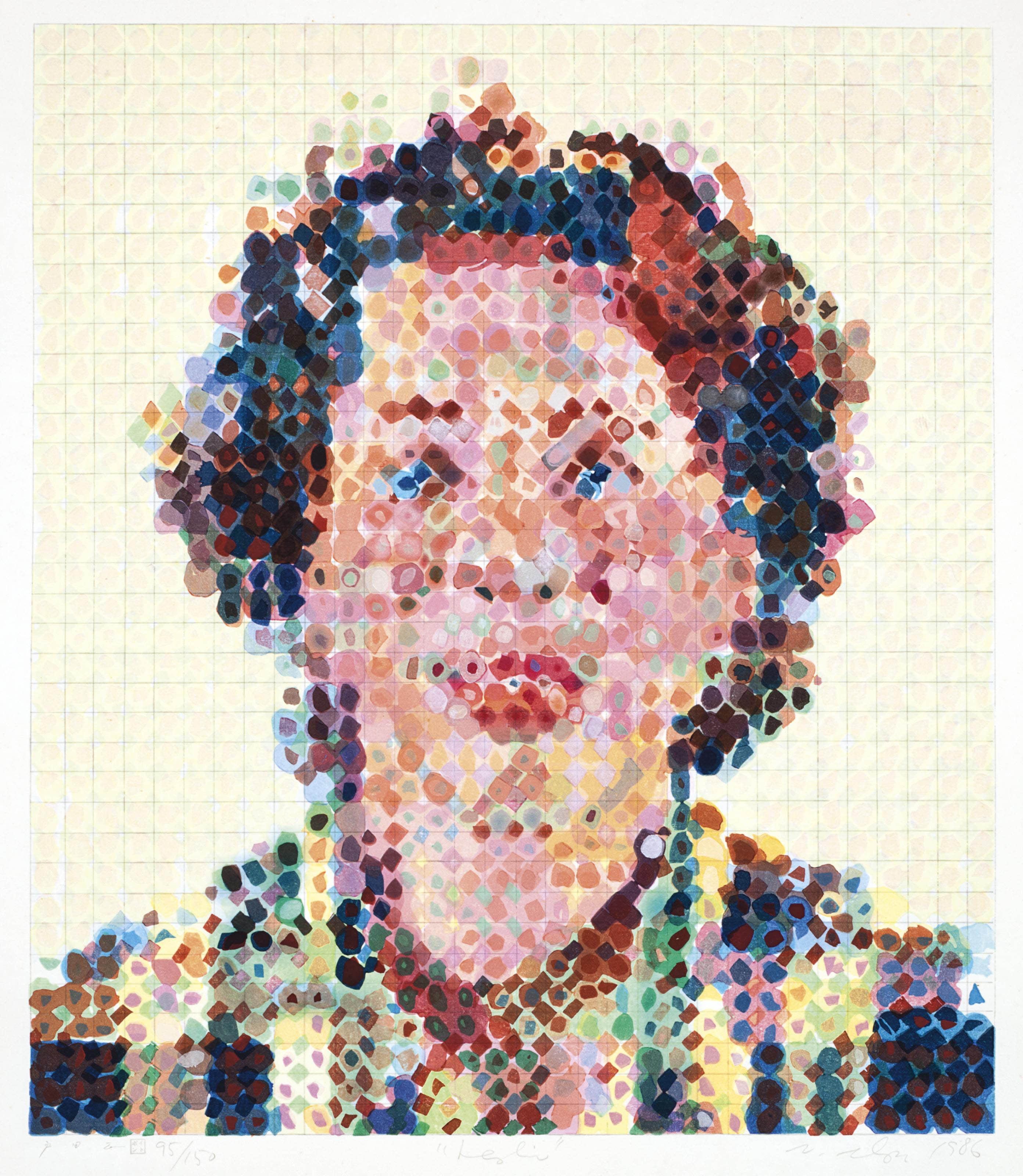 Chuck Close — Лесли (Институт американского искусства Батлера, 48)