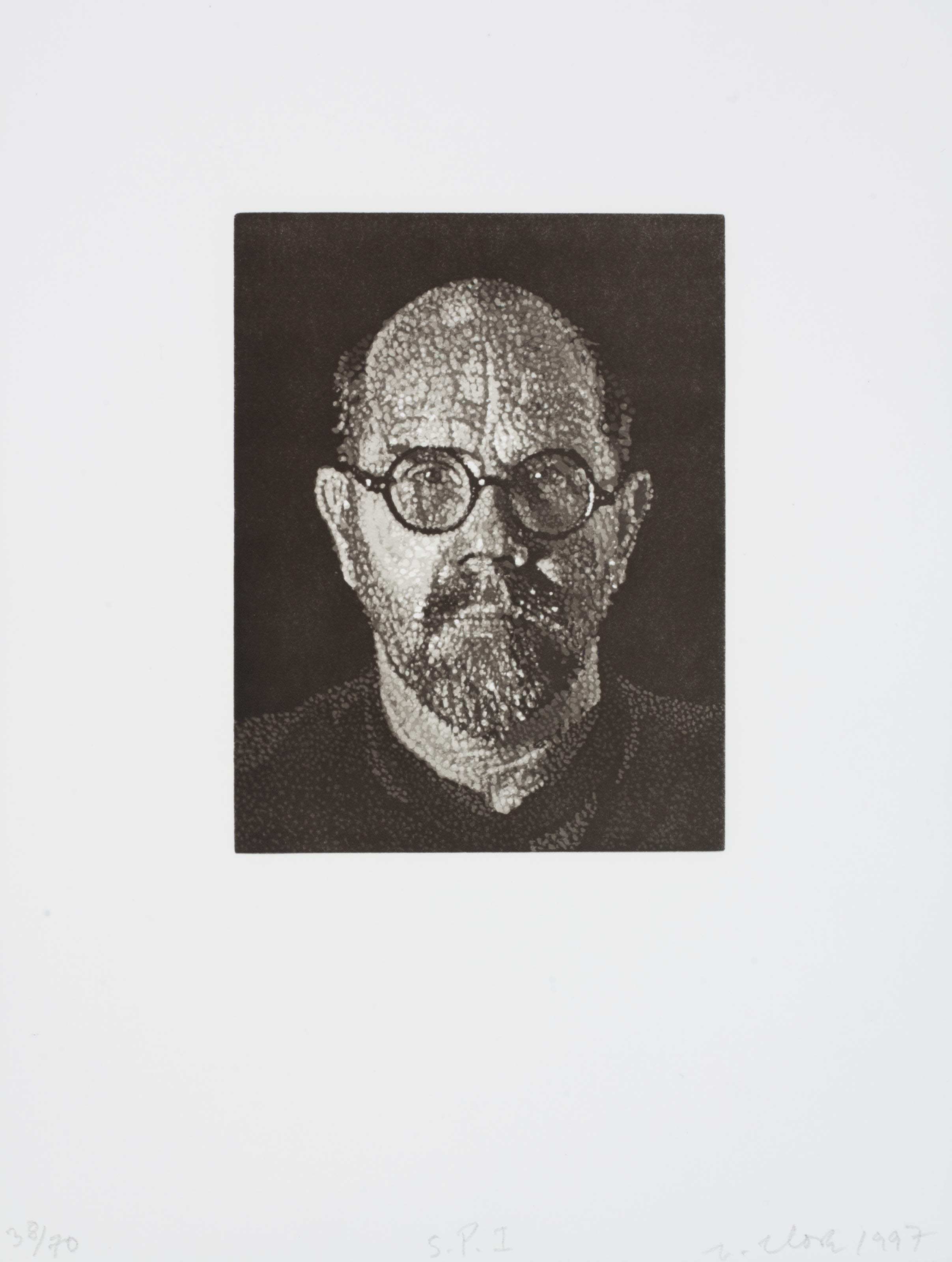 Chuck Close — Автопортрет I (точки)