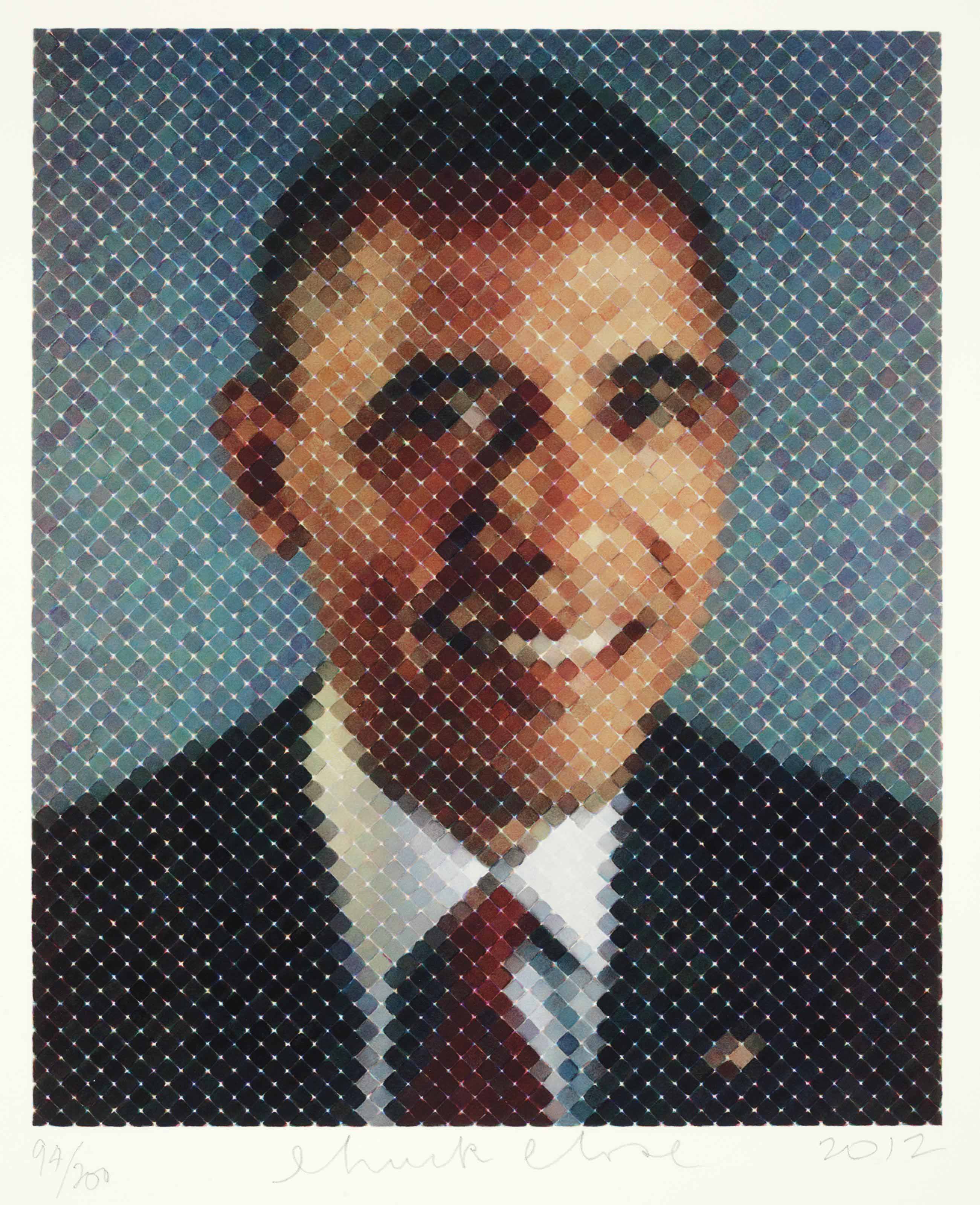 Chuck Close — Обама 2012 (III)