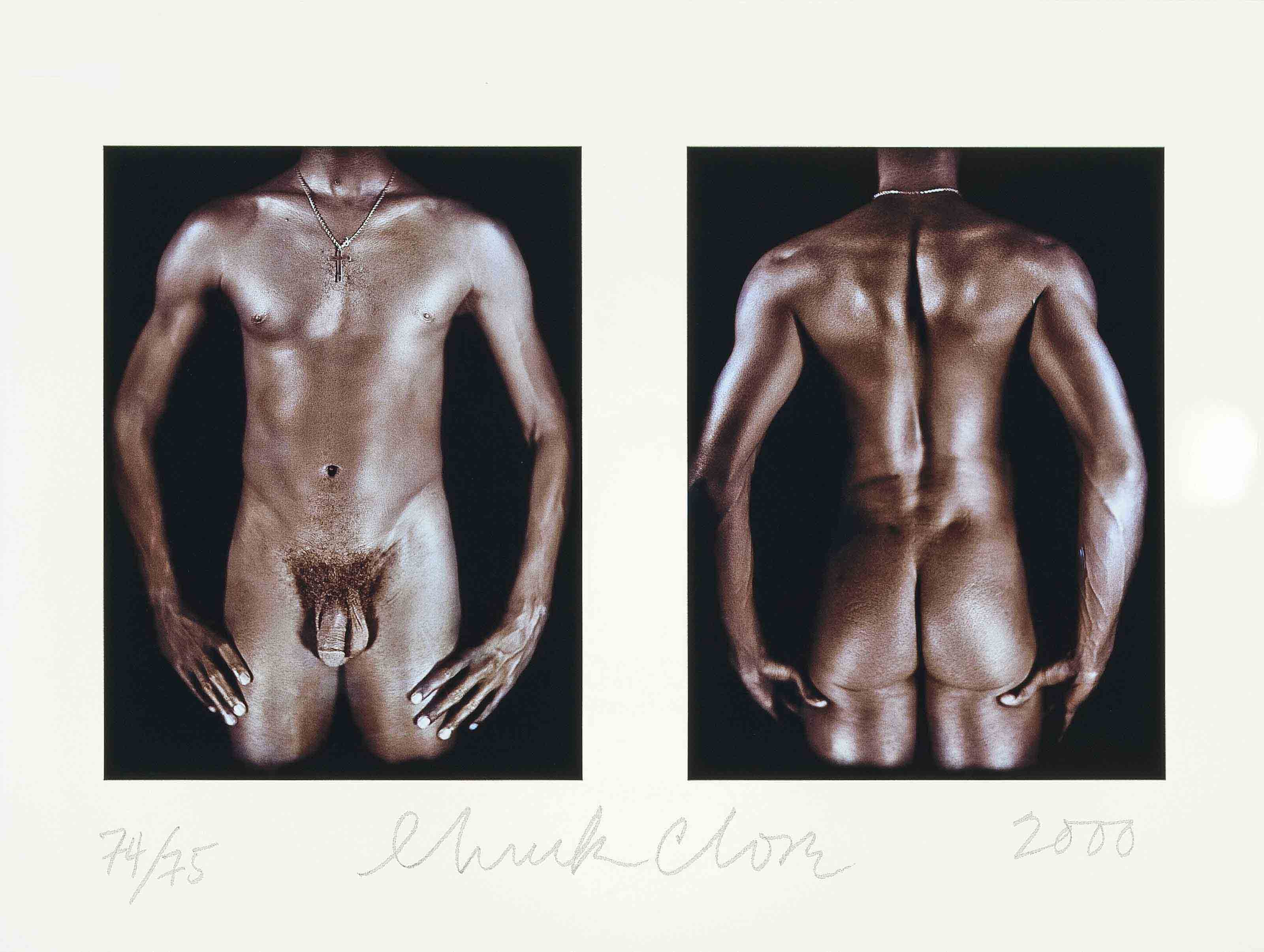 Chuck Close — Без названия (в честь Питера Худжара), из портфолио 1989 года.