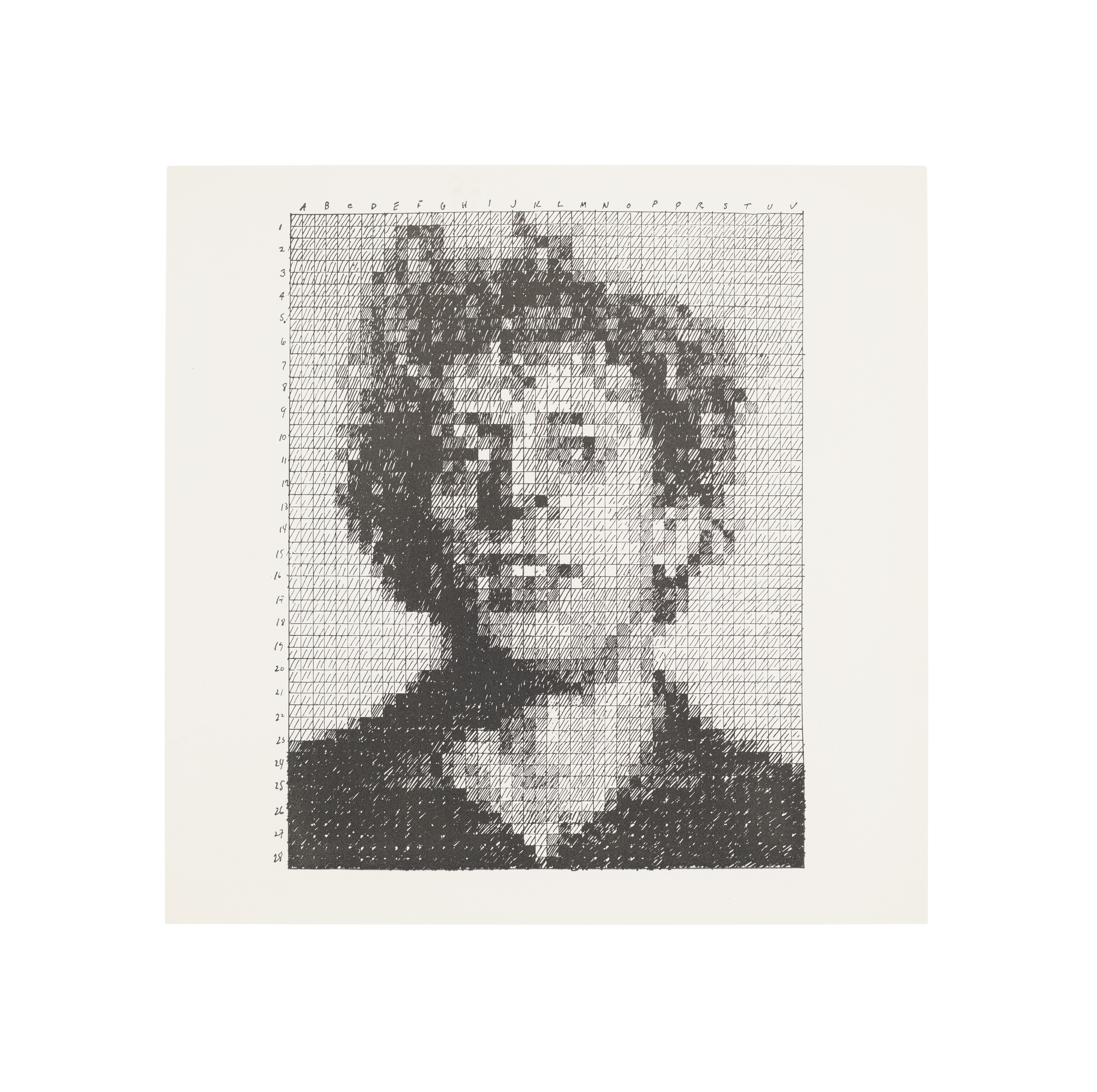 Chuck Close — Фил, из портфолио Rubber Stamp