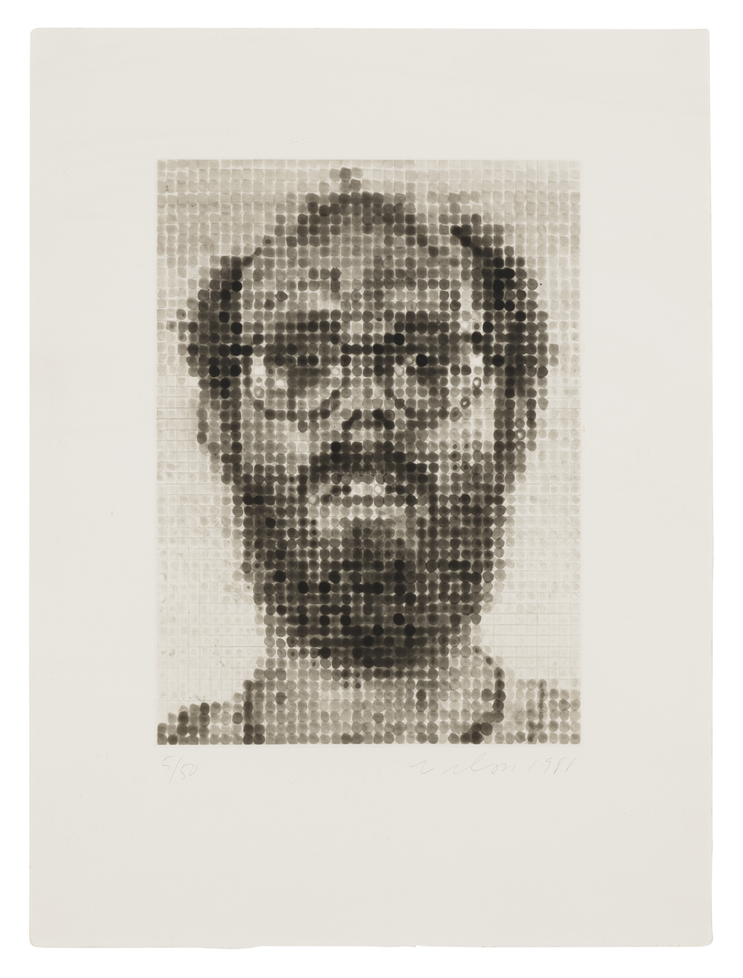 Chuck Close — Автопортрет