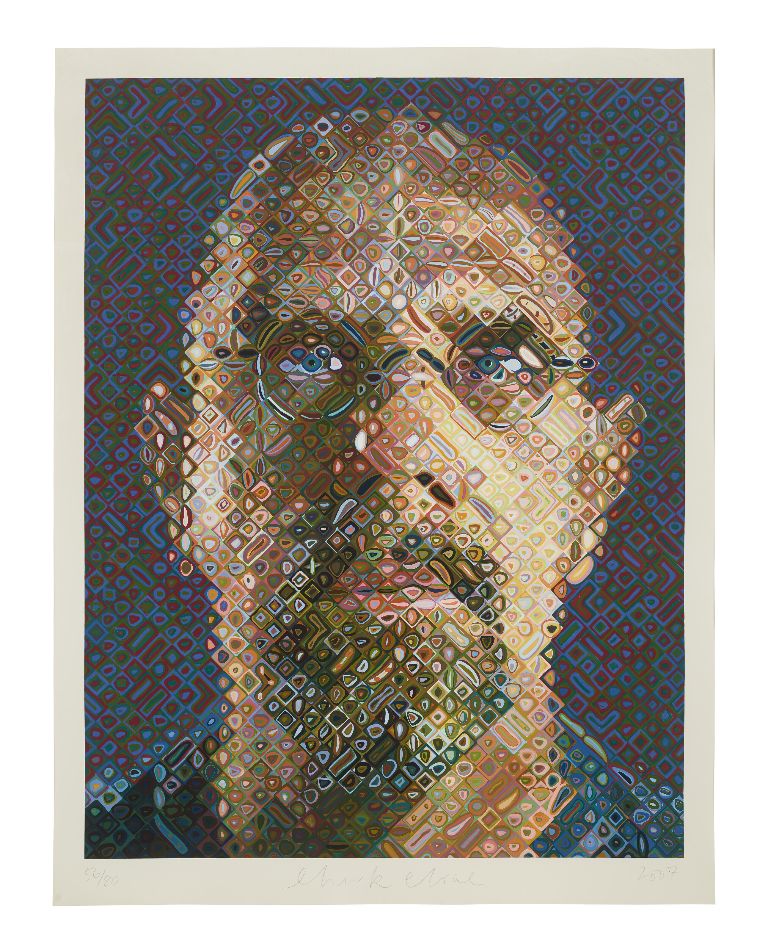 Chuck Close — Автопортрет