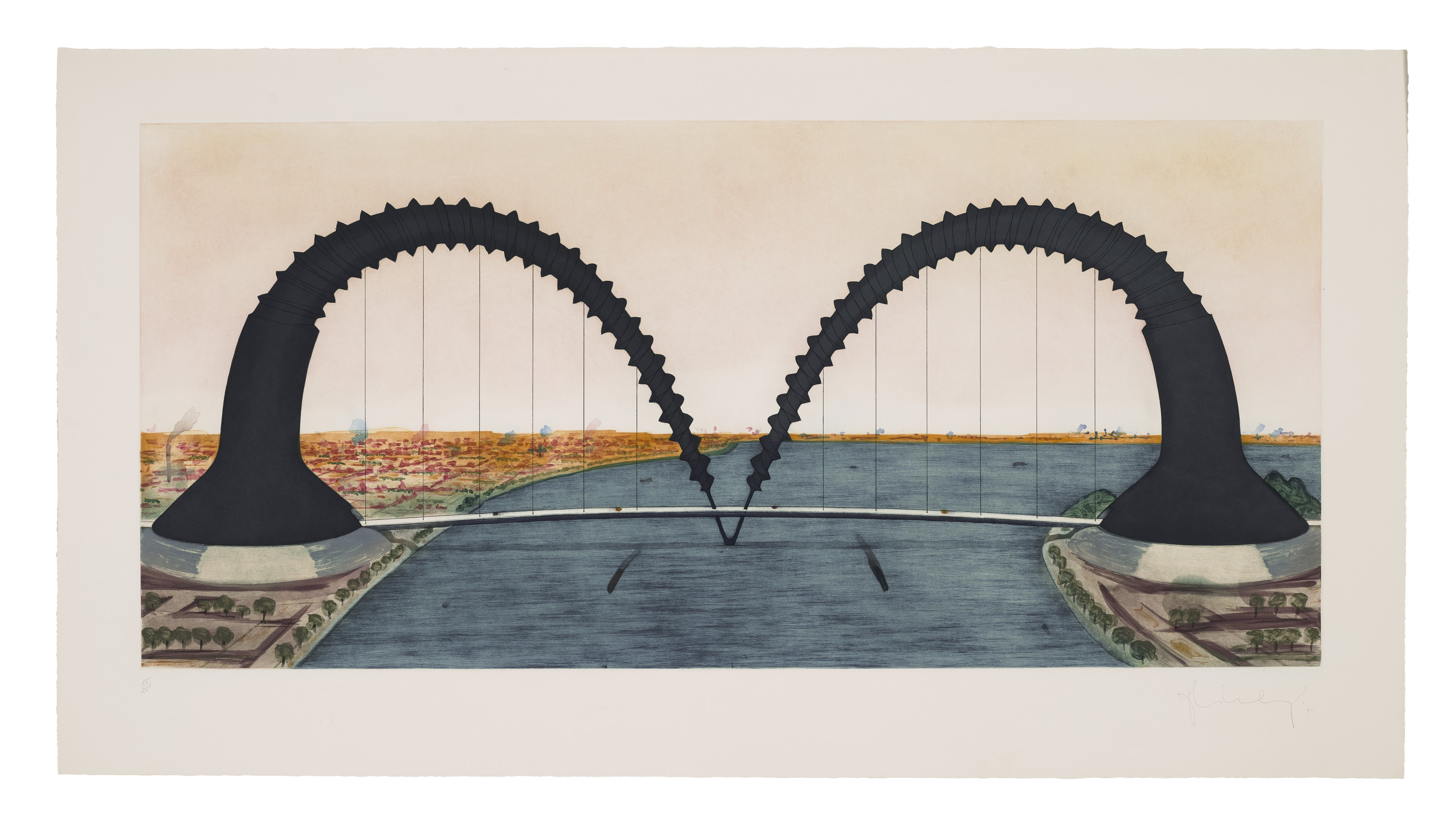 Claes Oldenburg — Винтовой мост (состояние III), изображение 1