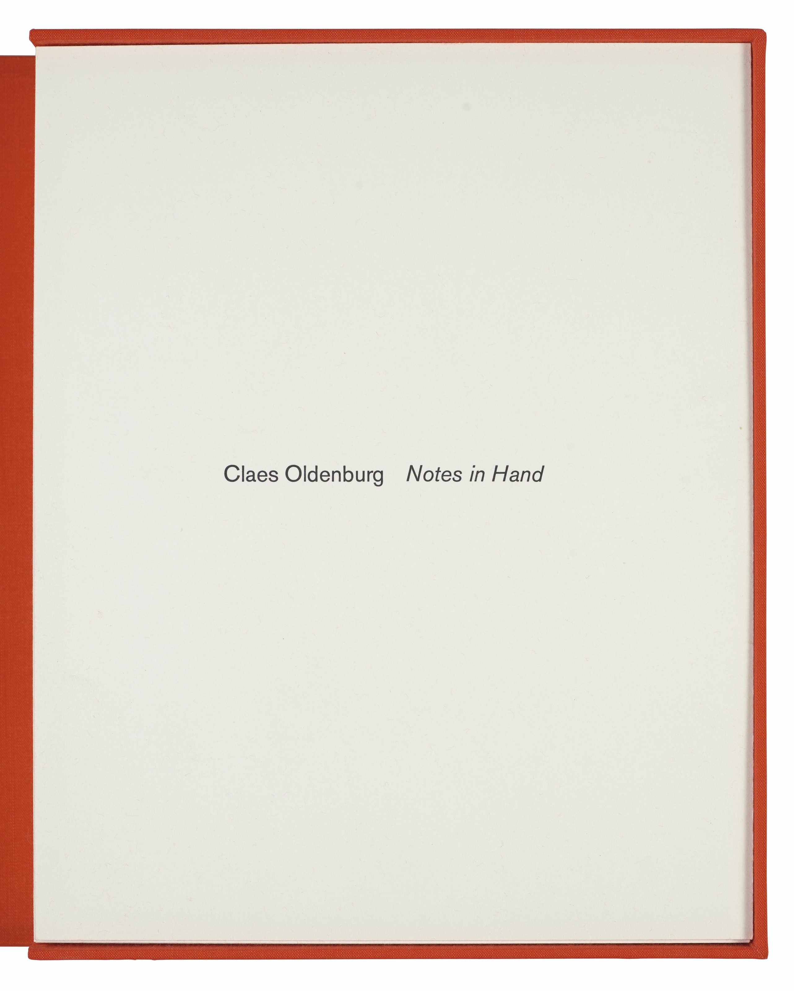 Claes Oldenburg — Заметки в руках, изображение 10