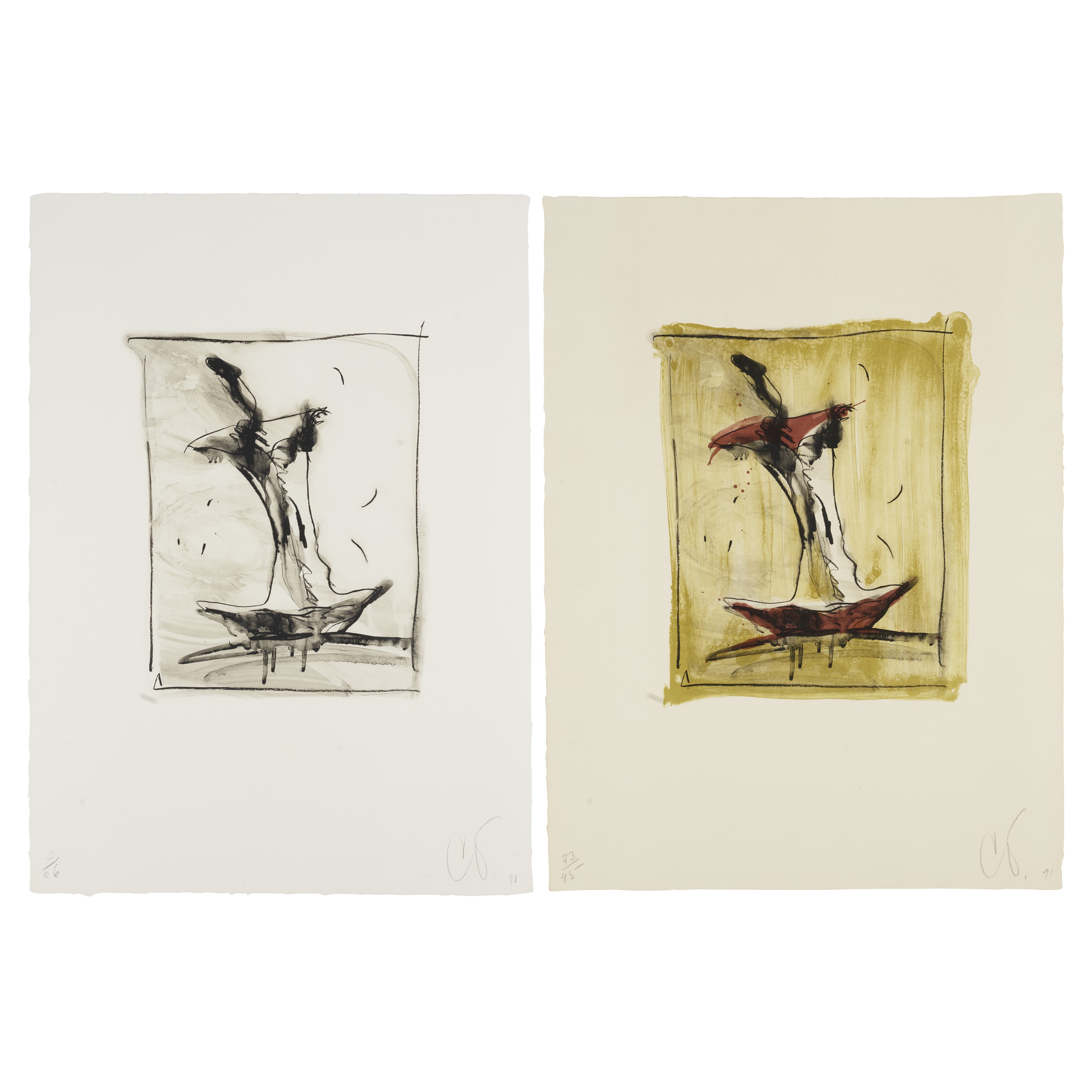 Claes Oldenburg — Две гравюры художника