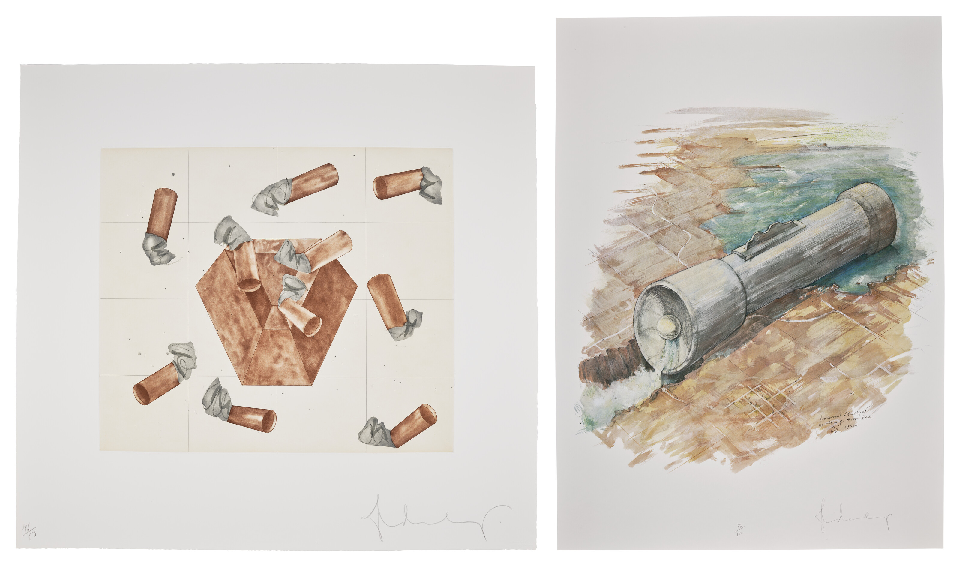 Claes Oldenburg — Две гравюры художника