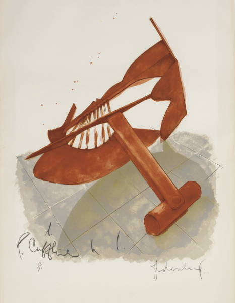Claes Oldenburg — Запонка в стиле Пикассо (Axsom & Platzker, 113)