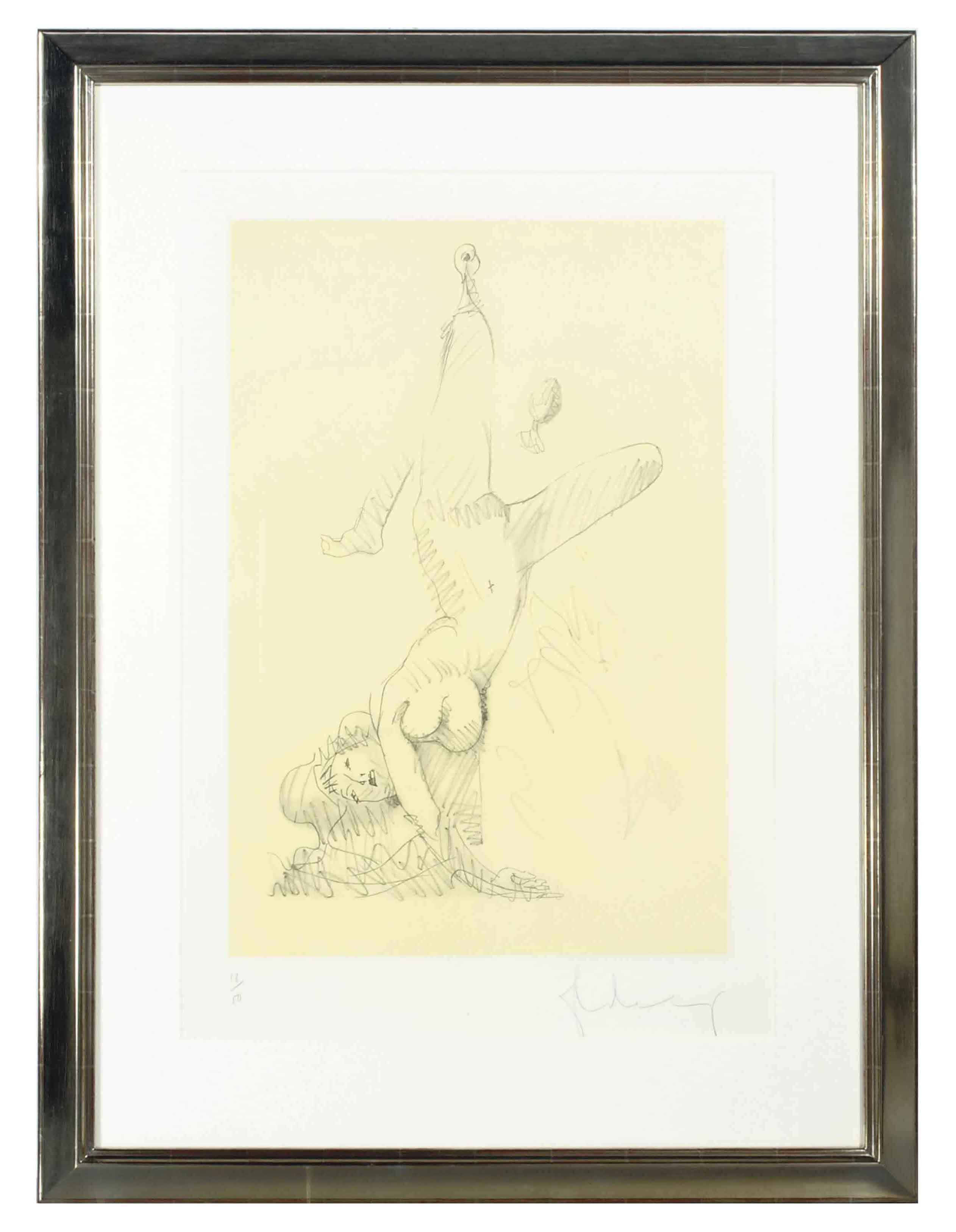 Claes Oldenburg — Женщина, висящая в имитации мягкого веера (издание А) (Axsom & Platzker 159.1)