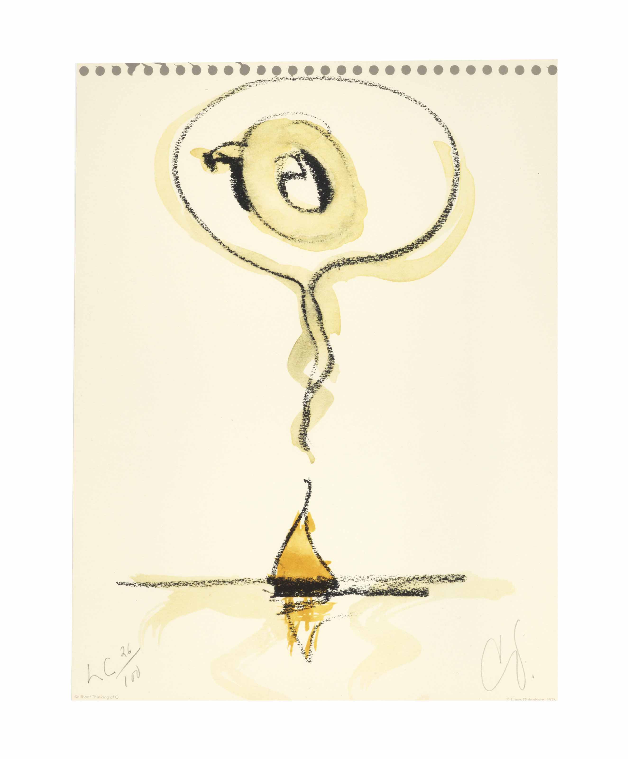 Claes Oldenburg — Парусник, думающий о Q