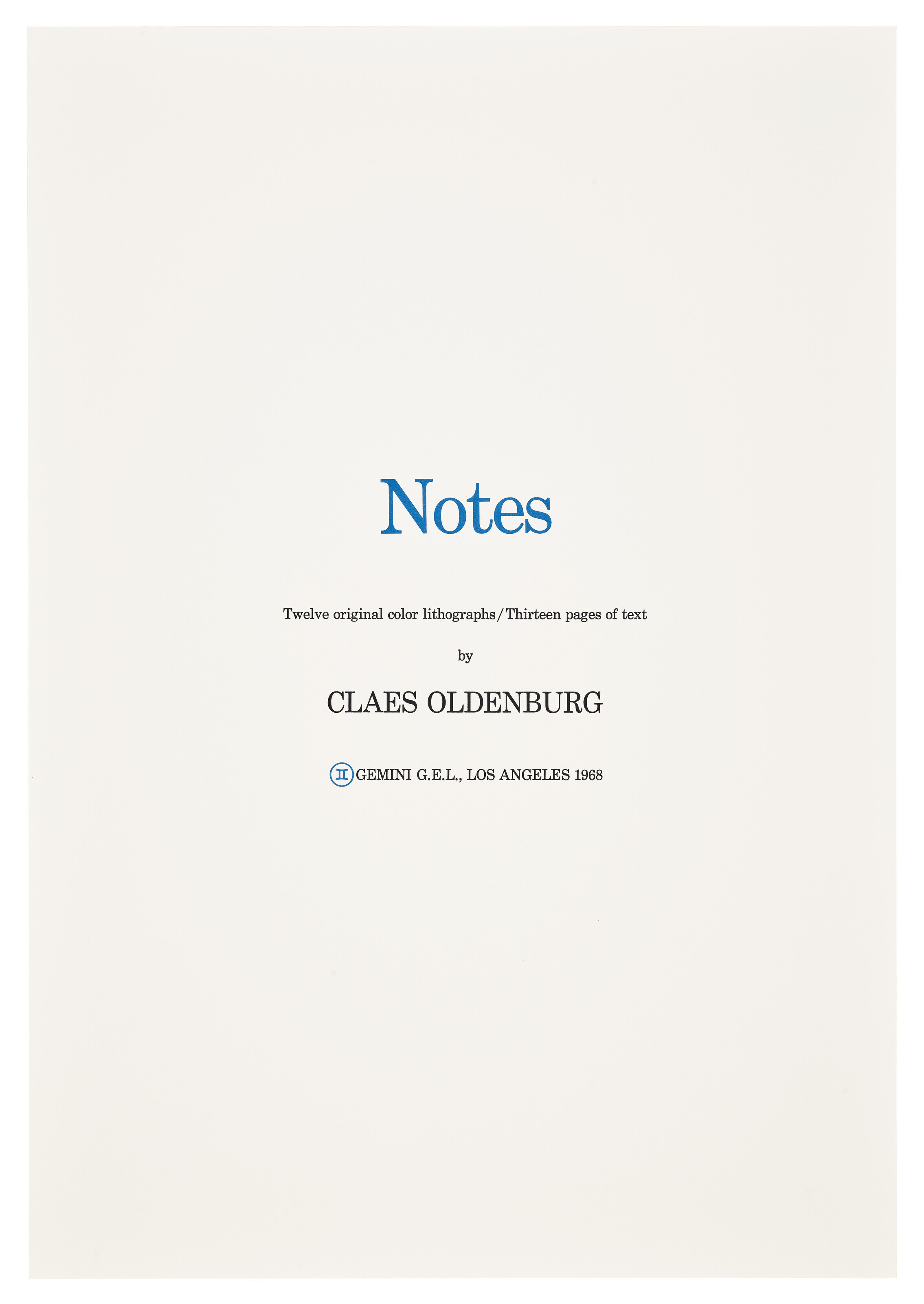 Claes Oldenburg — Записи, изображение 6