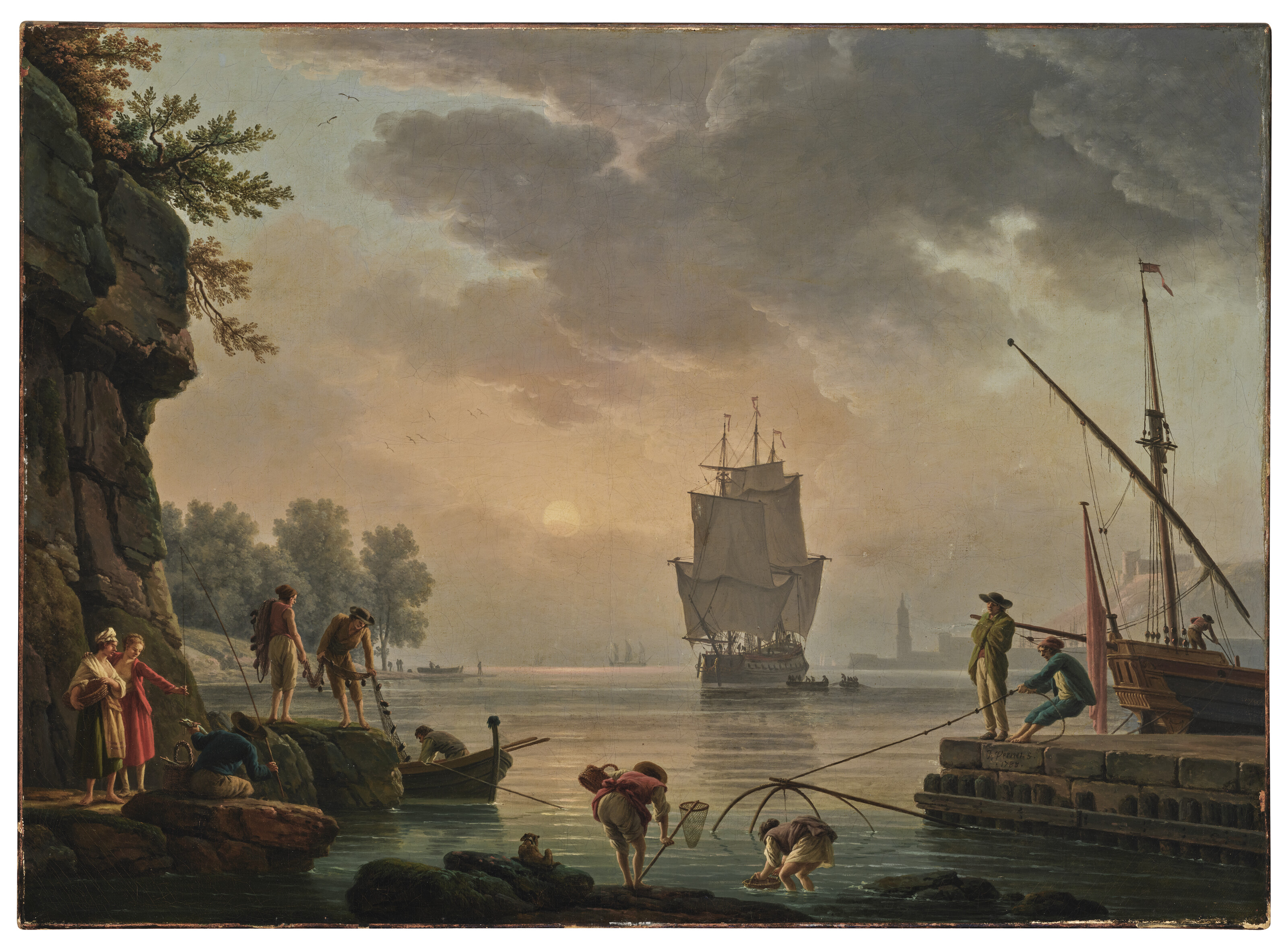Claude Joseph Vernet — Морской порт в период затишья : Бруйяр, изображение 2