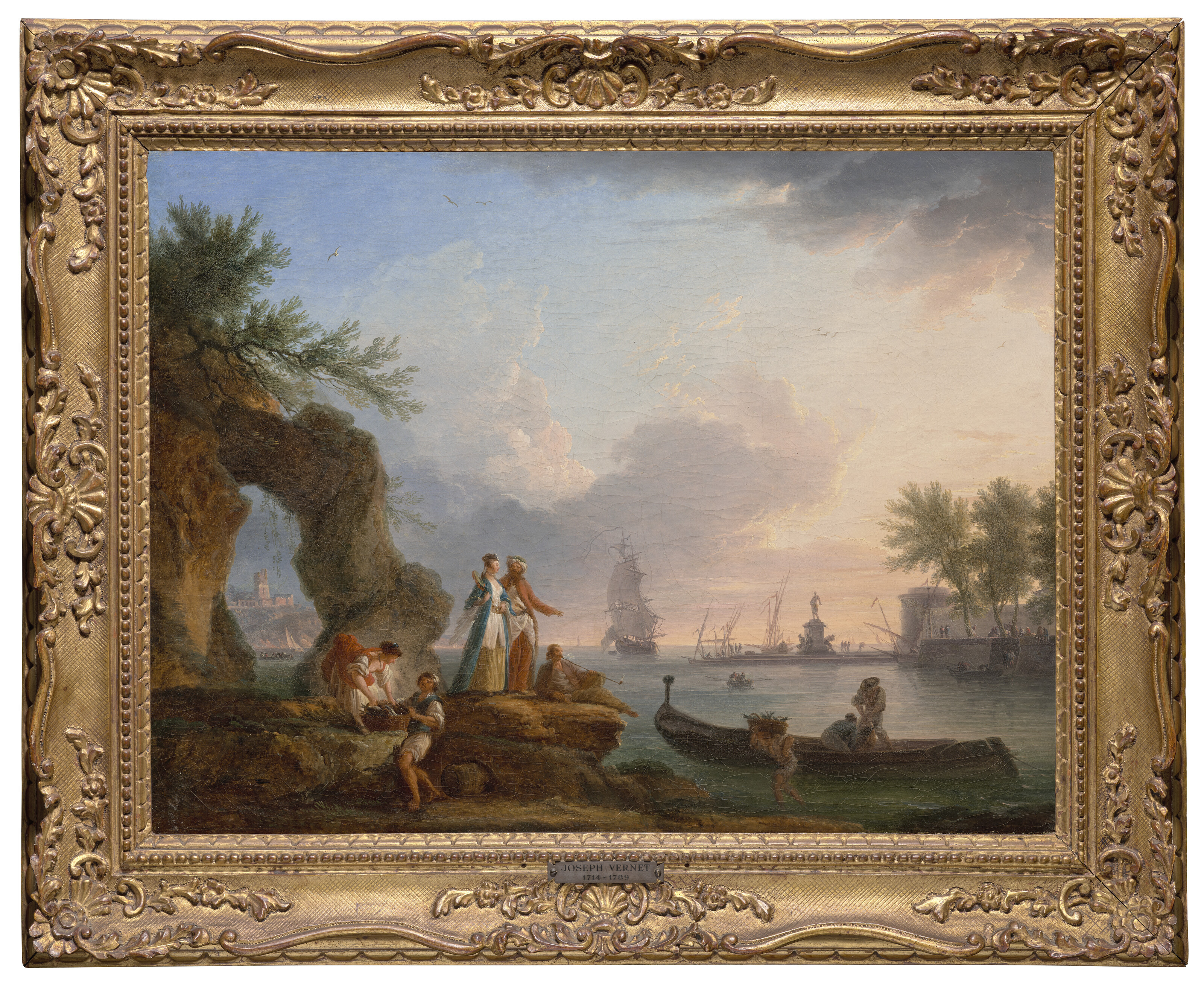 Claude Joseph Vernet — Место у входа в солярий, место для туристов и пары ориентировщиков, изображение 3