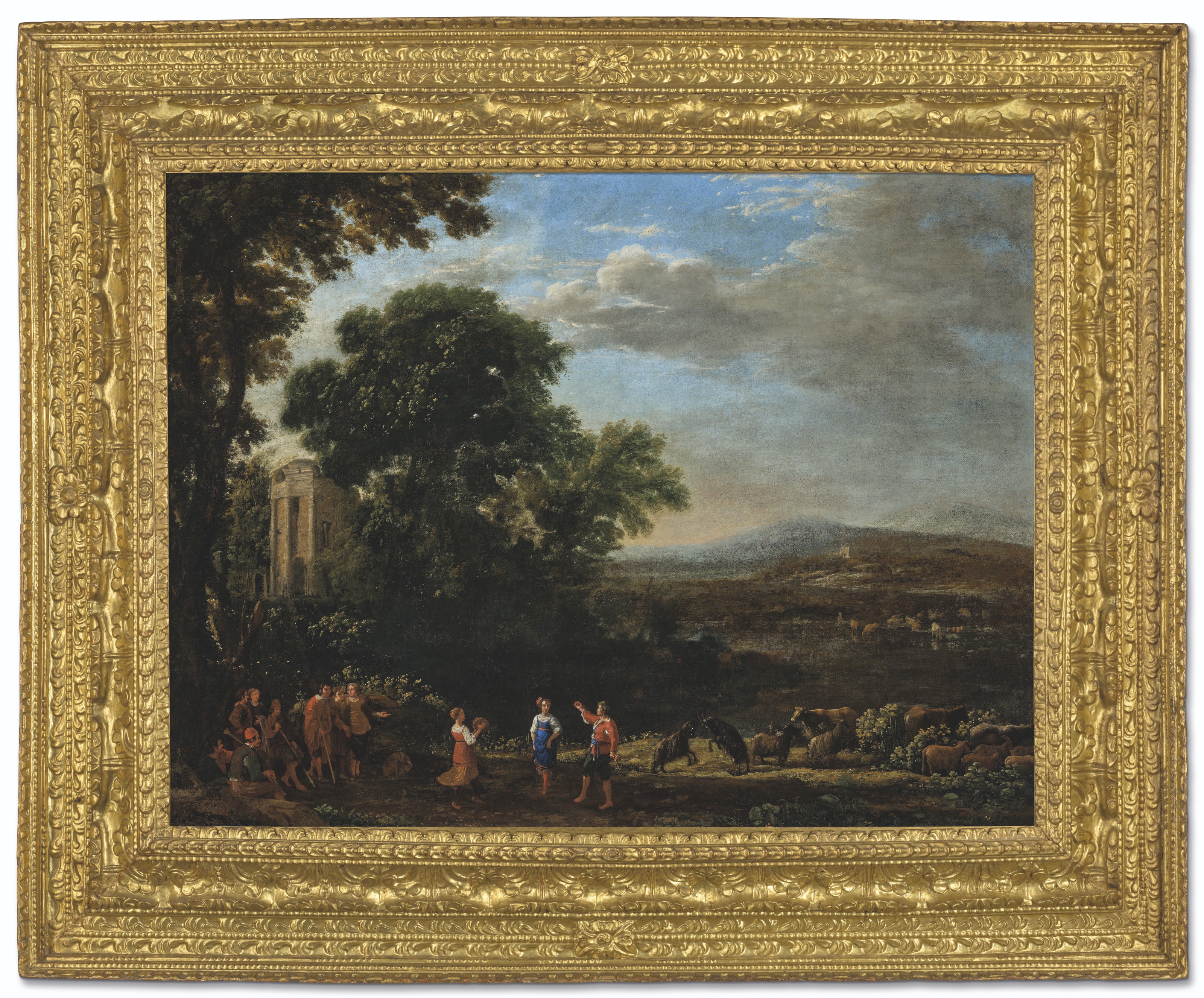 Claude Lorrain — Пейзаж с сельским танцем, изображение 2