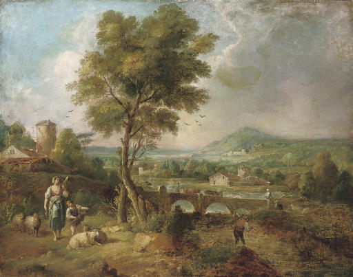 Claude Lorrain — Фигуры в итальянском пейзаже