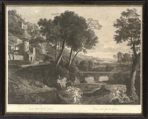 Claude Lorrain — Юпитер и Европа, а также Венера, облаченная в "Грации" Ф. Вивареса