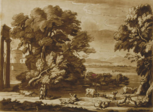 Claude Lorrain — Liber Veritatis: Две таблички