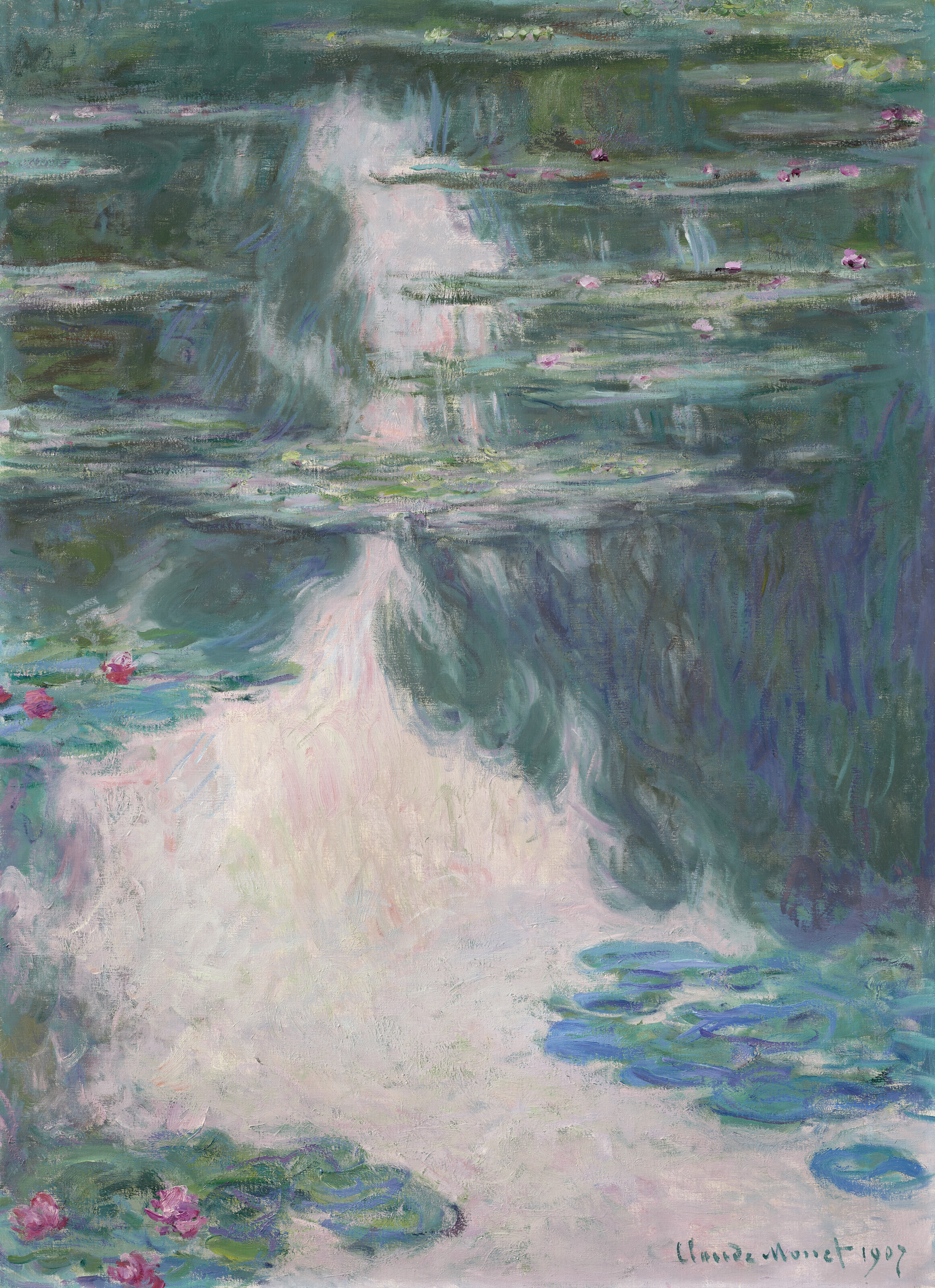 Claude Monet — Нимфеи, временно исполняющие обязанности гриса, изображение 1