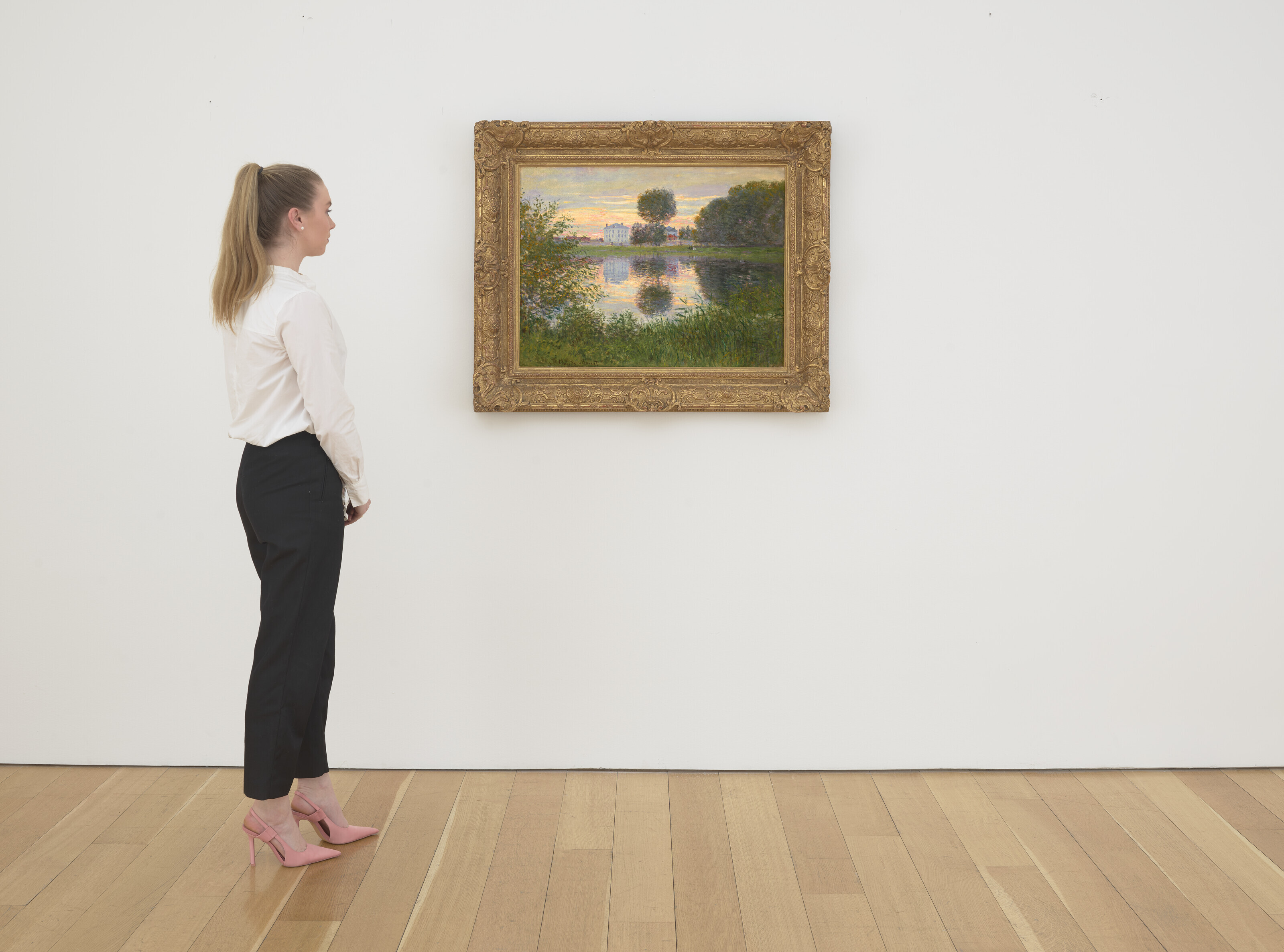 Claude Monet — Озеро в лесу, Аржантей, изображение 4