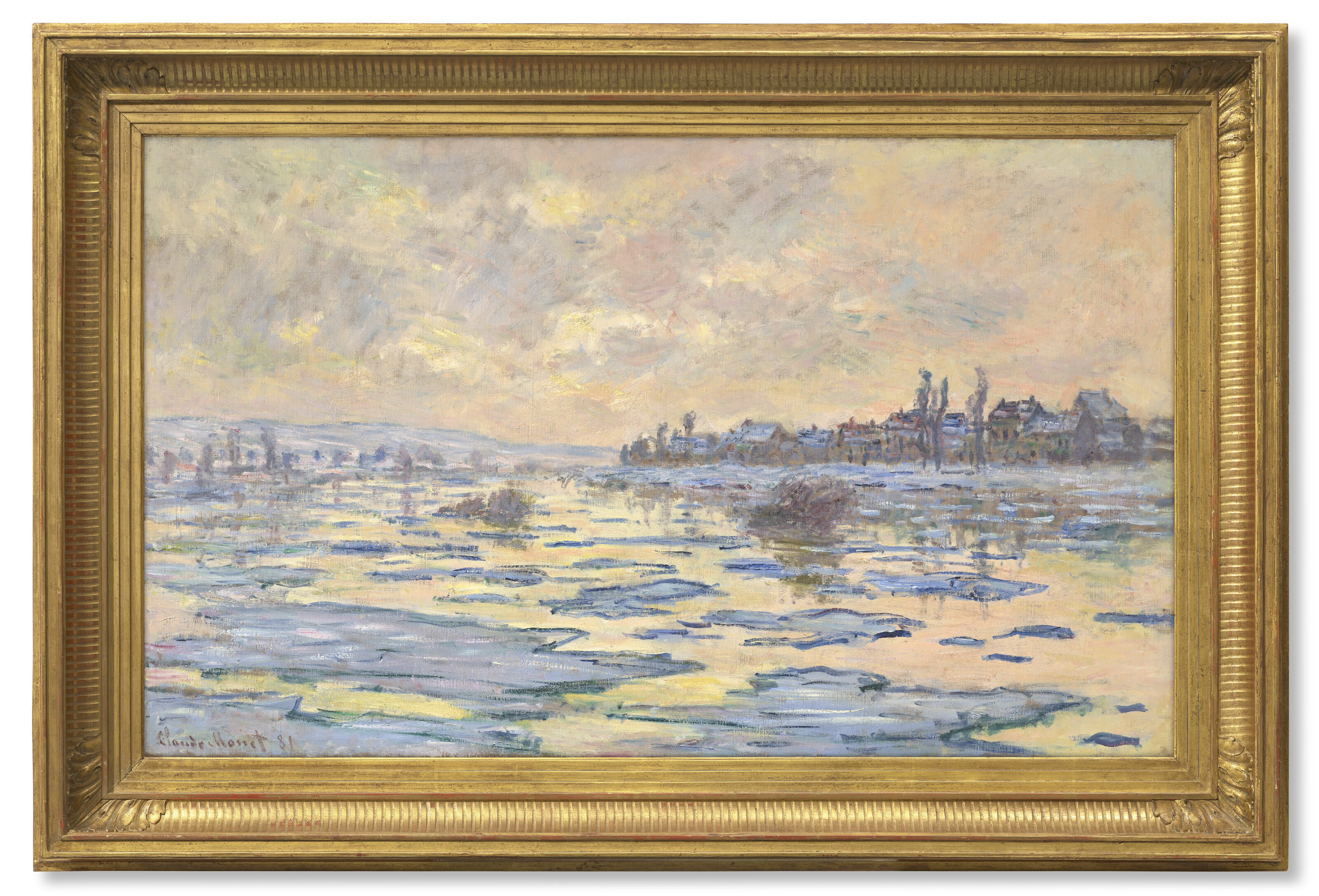 Claude Monet — Набережная Сены в Лавакуре, дебаркадер, изображение 2