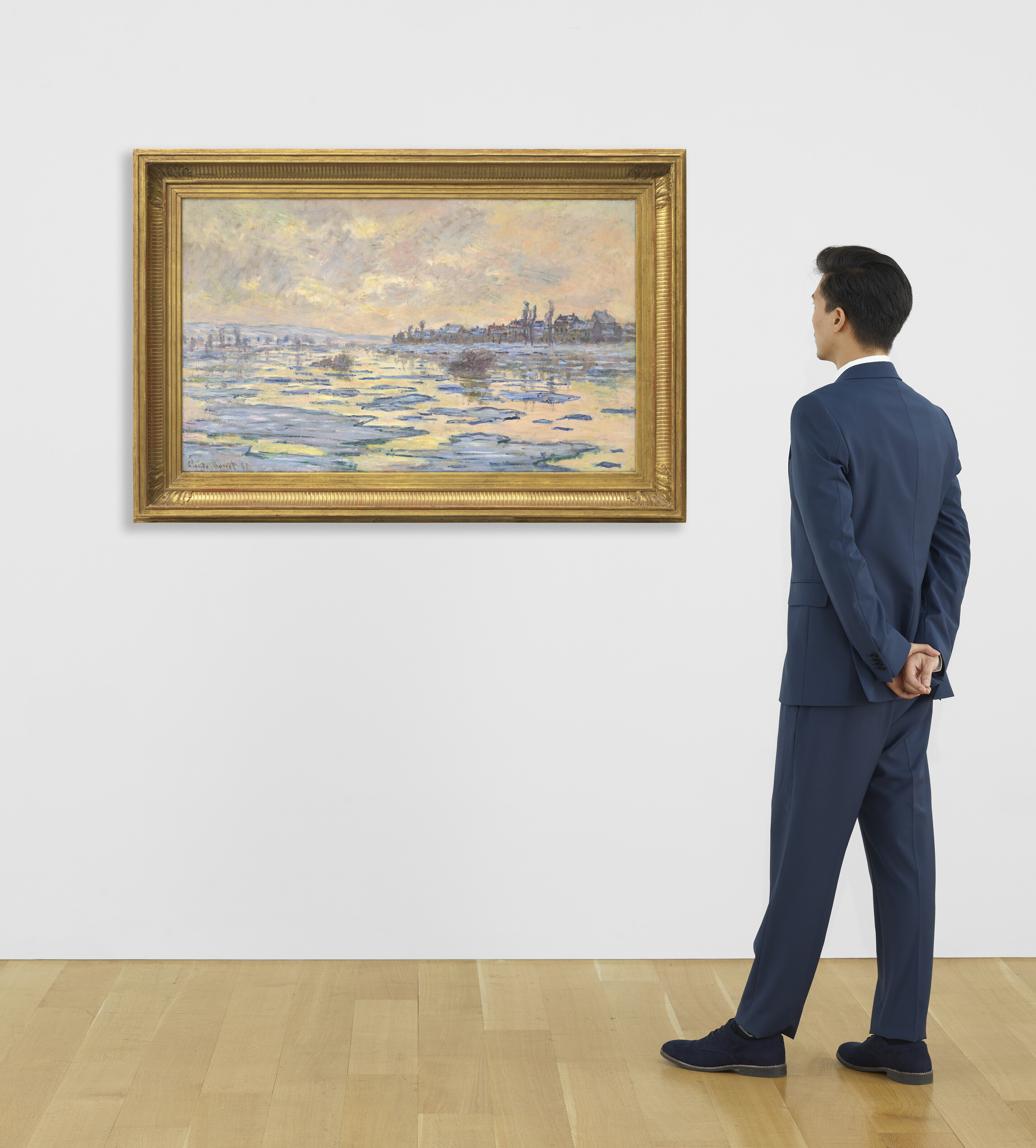 Claude Monet — Набережная Сены в Лавакуре, дебаркадер, изображение 4