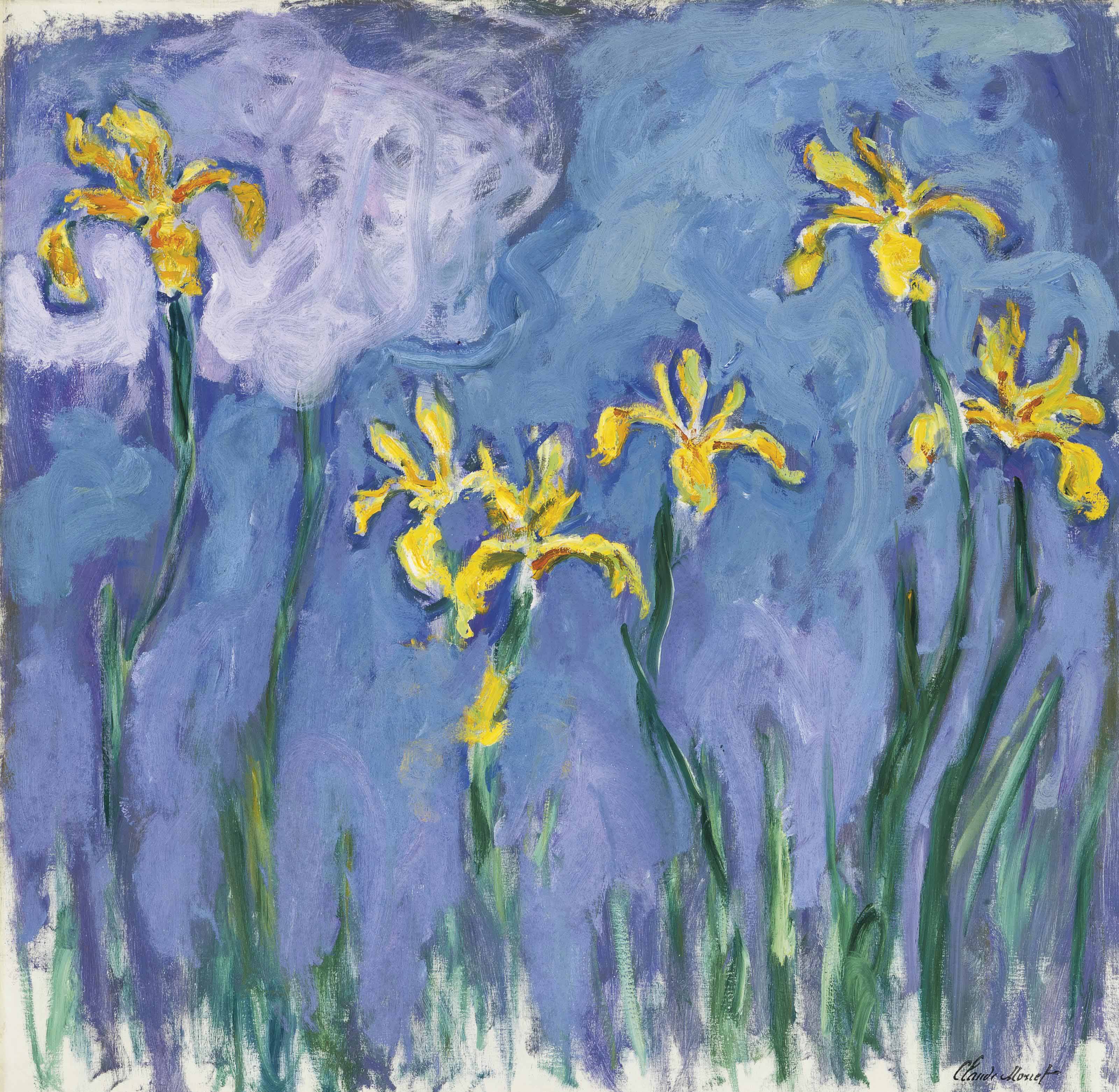 Claude Monet — Ирис желтый с оттенком розы