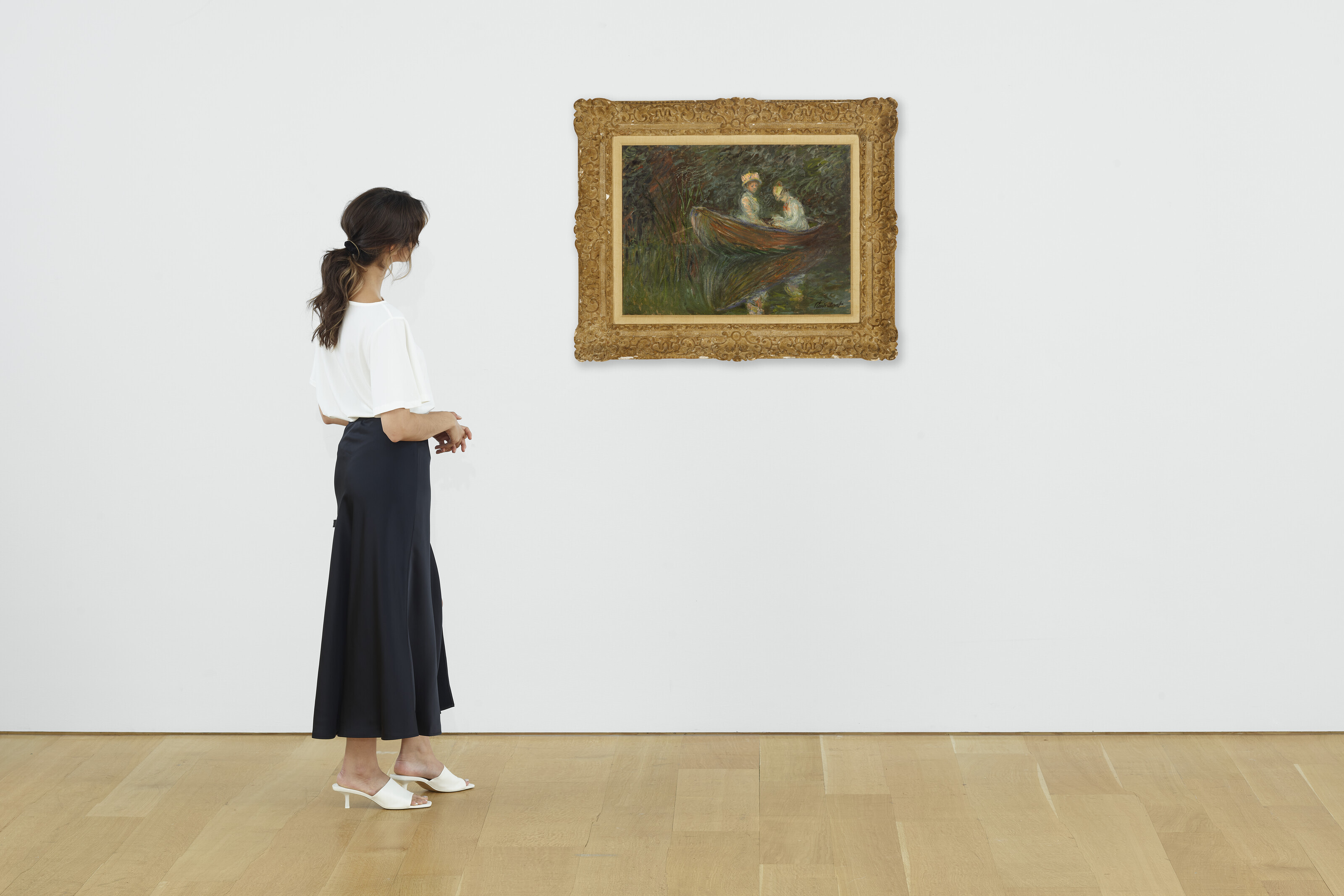 Claude Monet — Две женщины на барке, изображение 4