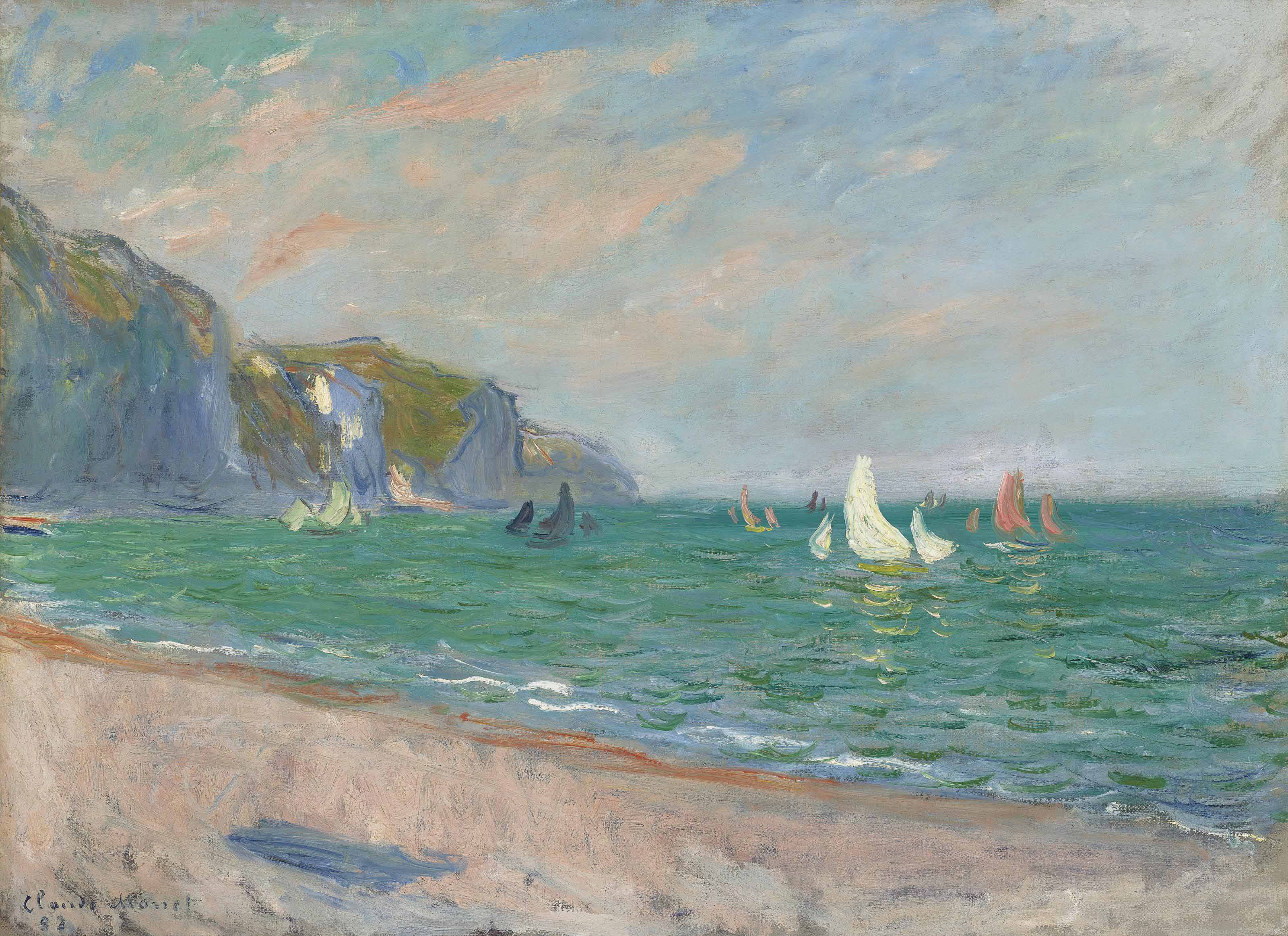 Claude Monet — Поле битвы, где находятся фалезы Пурвиля