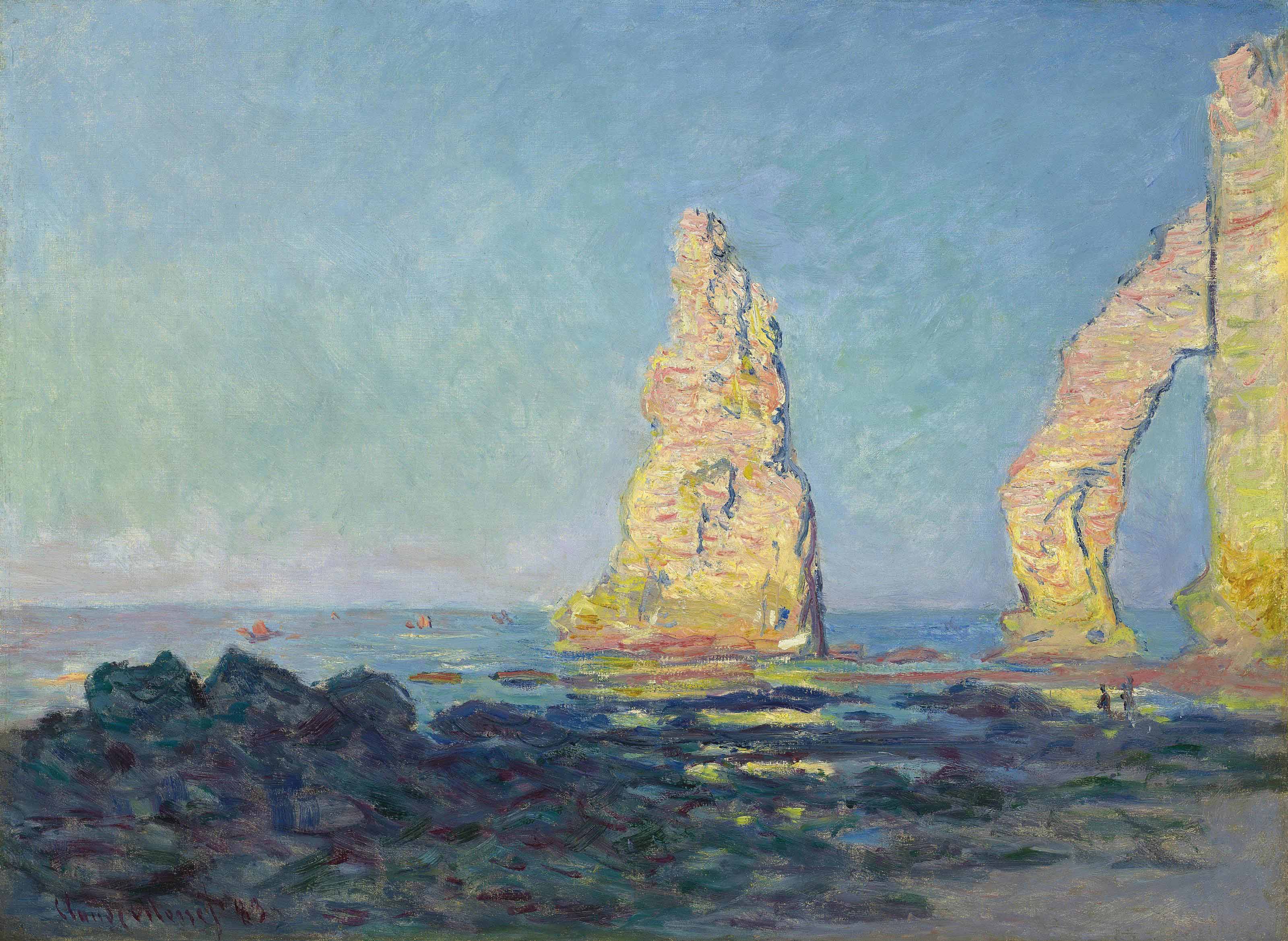 Claude Monet — Эгюий д'Этрета, Маре Бассе