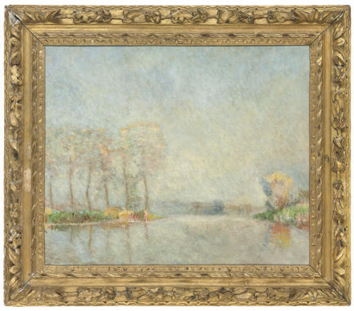 Claude Monet — Вид вниз по течению реки