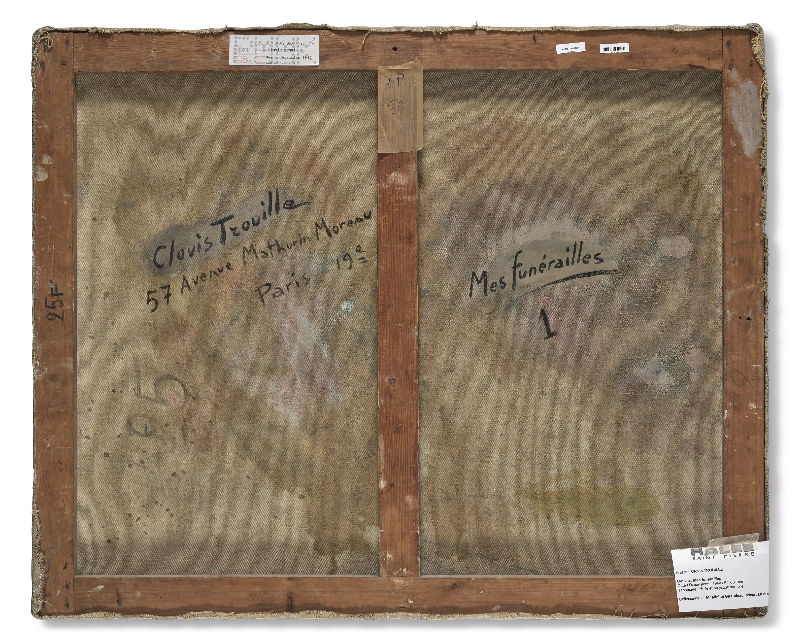 Clovis Trouille — Похороны на похоронах 1-го класса, премьера на похоронах 1946 года, изображение 5