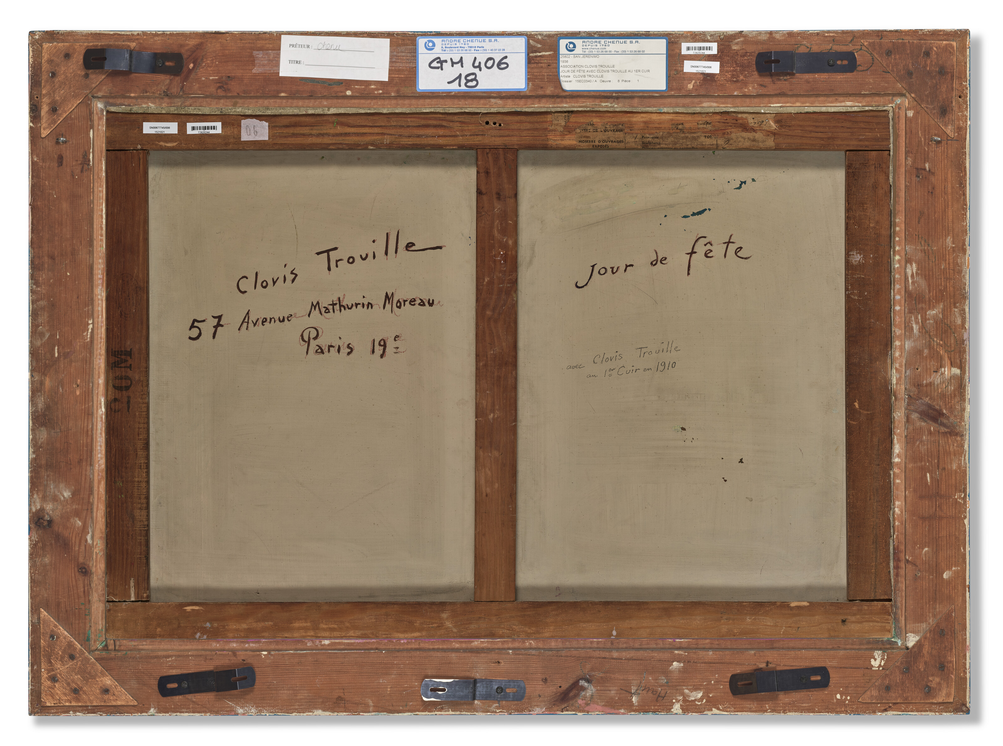 Clovis Trouille — День празднования дня Кловиса Труйля в 1910 году в Сен-Сирене, в 14-м зале яслей Раймона Русселя, изображение 3