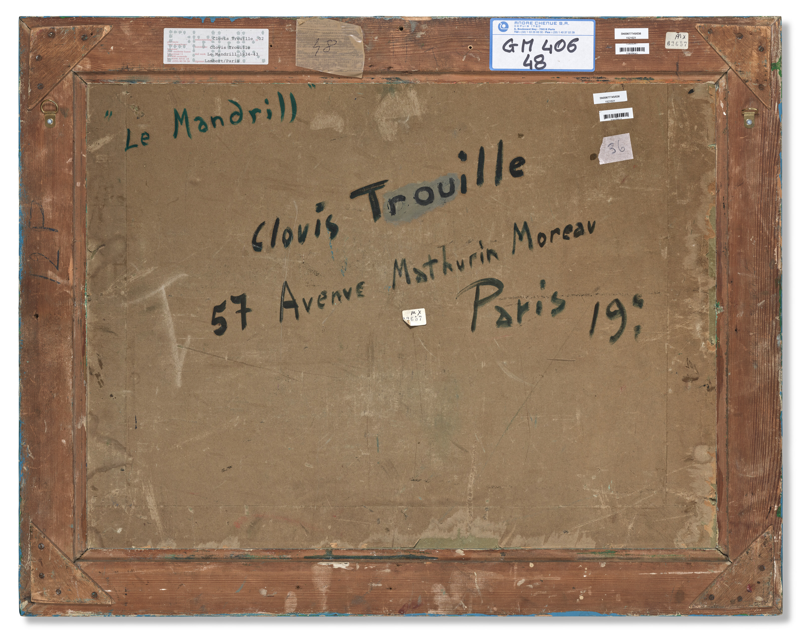 Clovis Trouille — Мандрил из птиц, танцующих в экзотических джунглях, из птиц, живущих в тропиках, изображение 3