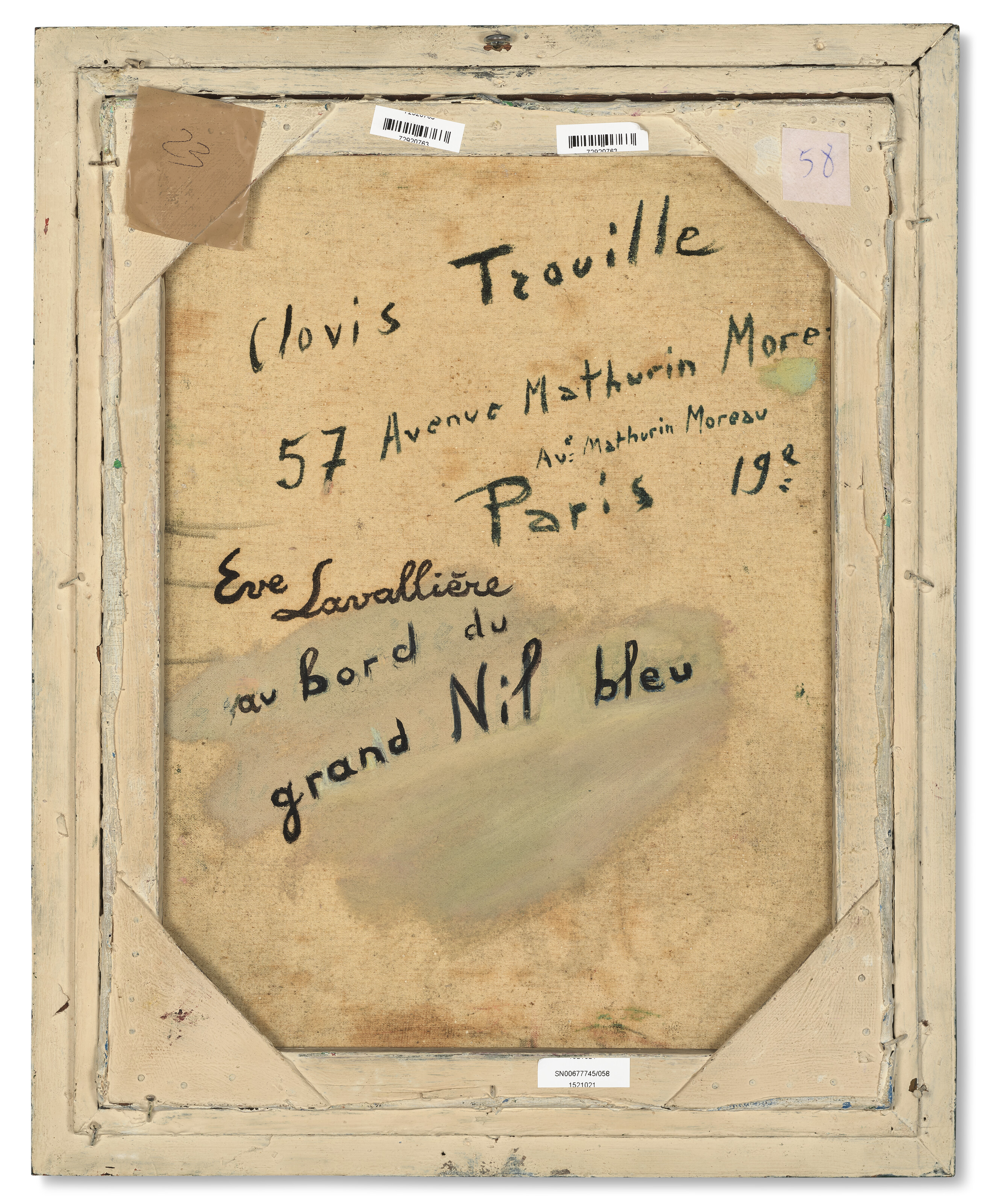 Clovis Trouille — Очарование Крока, Одиллии на границе с Синим нулем и Евы Лавальер в 1908 году на границе с великим синим нулем, изображение 2