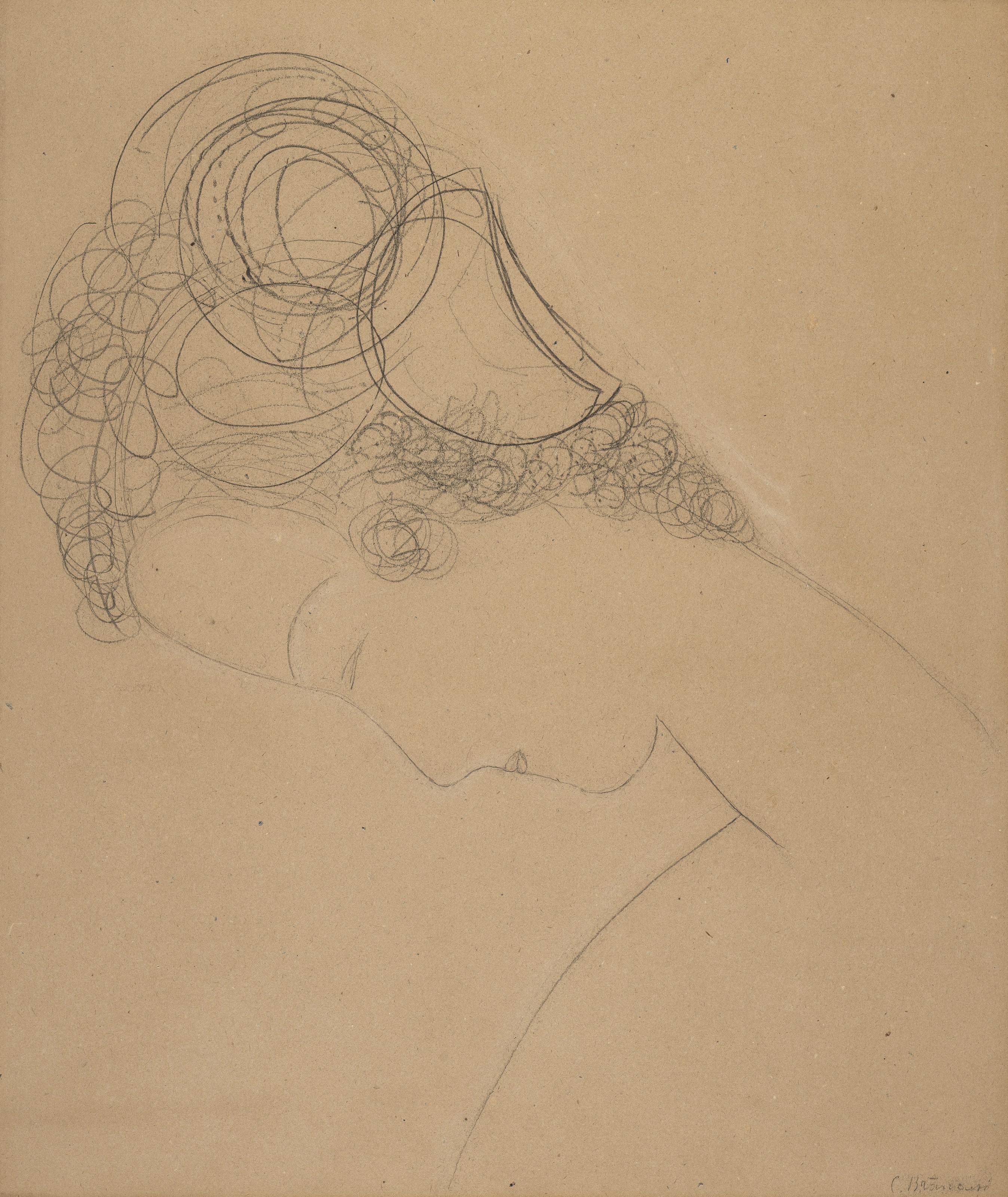 Constantin Brancusi — Профиль женщины в шиньоне