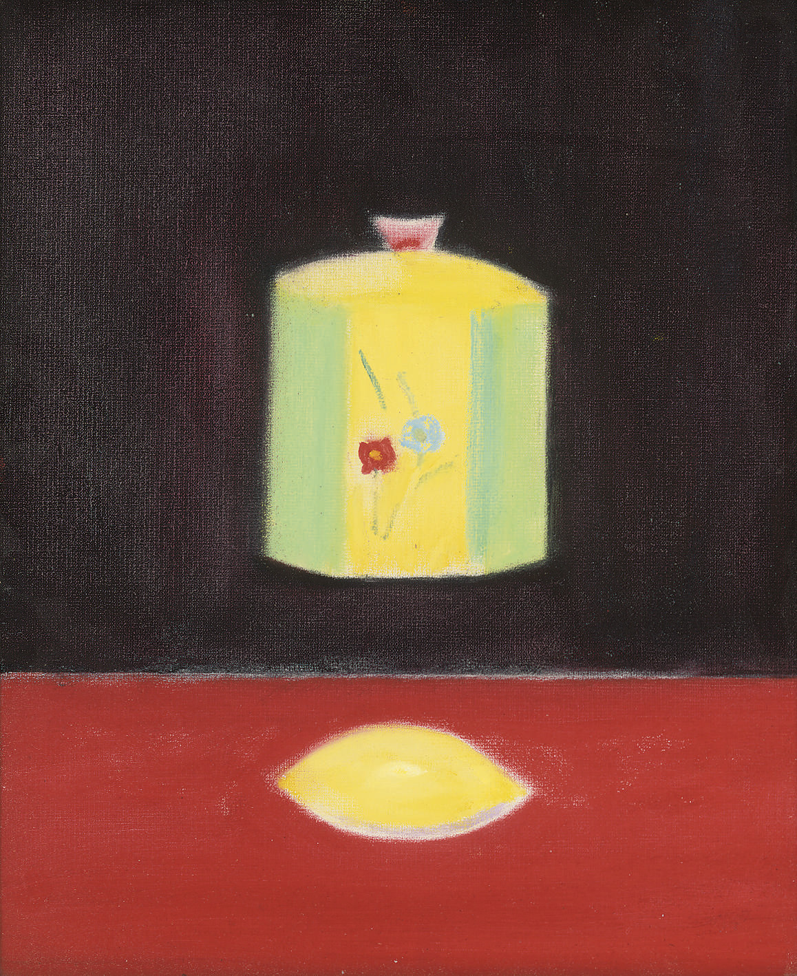 Craigie Aitchison — Натюрморт с лимоном и вазой