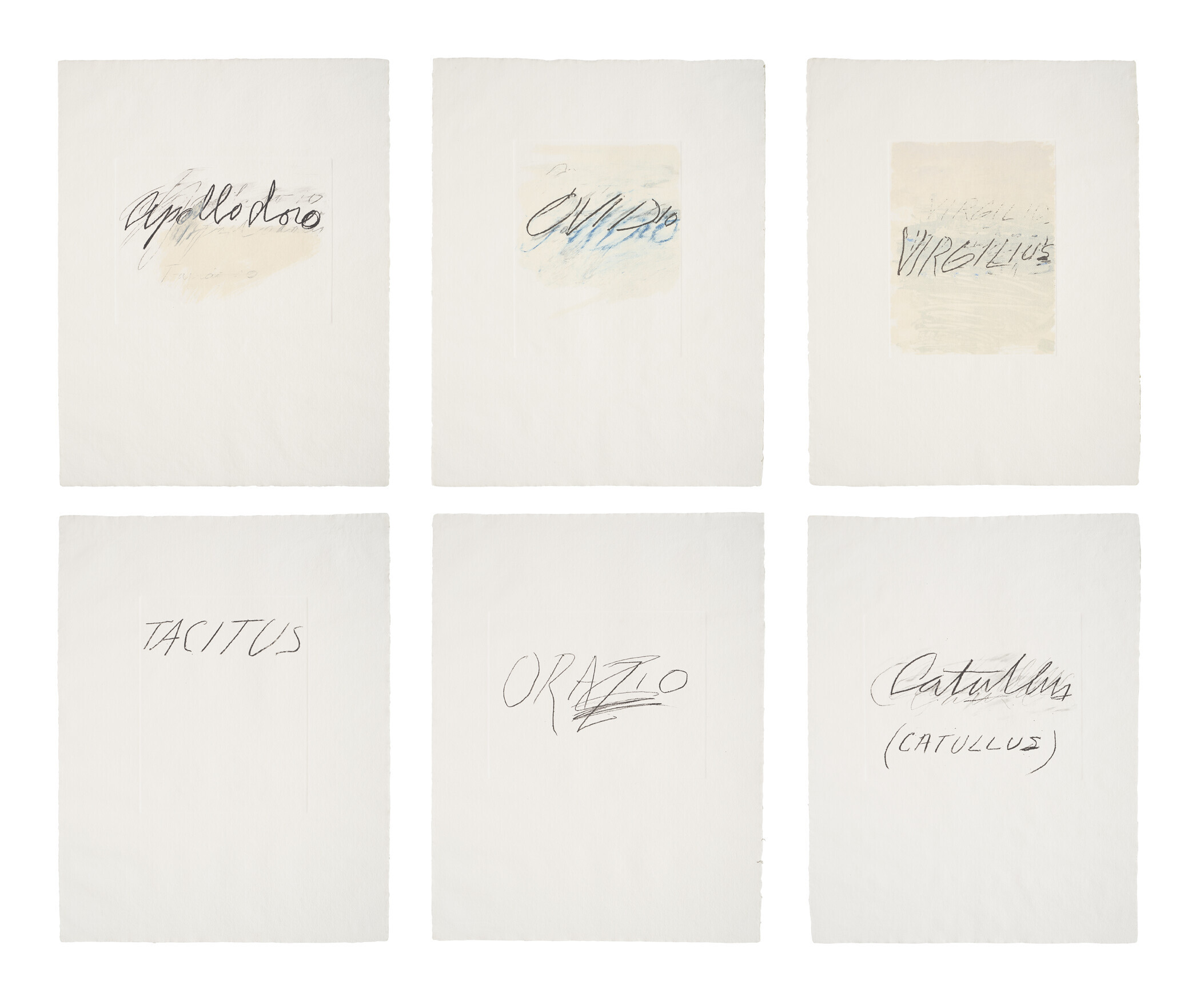 Cy Twombly — Шесть латиноамериканских писателей и поэтов, изображение 1