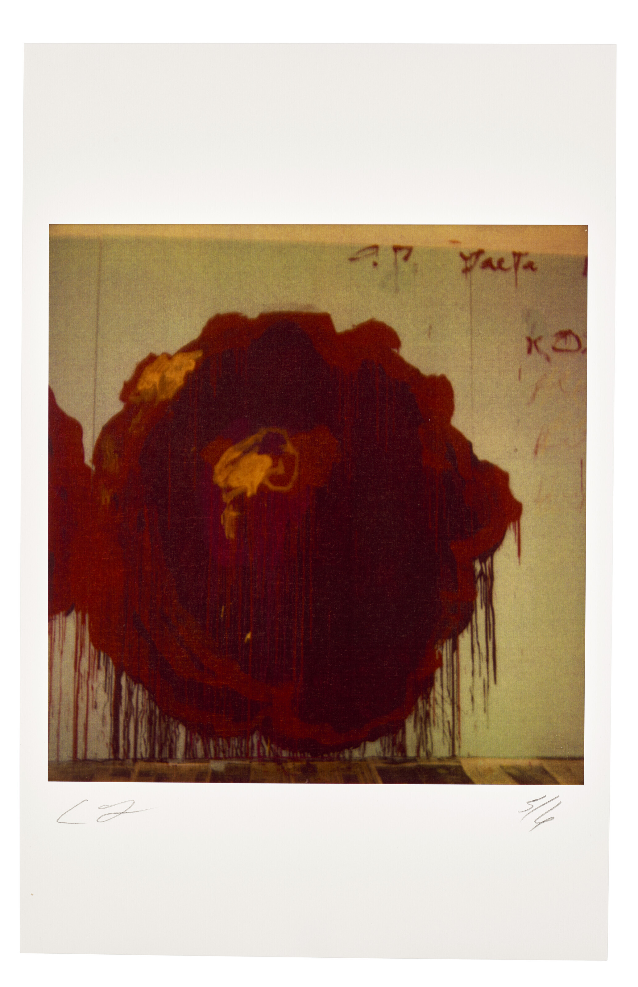 Cy Twombly — Деталь росписи (розы), изображение 1