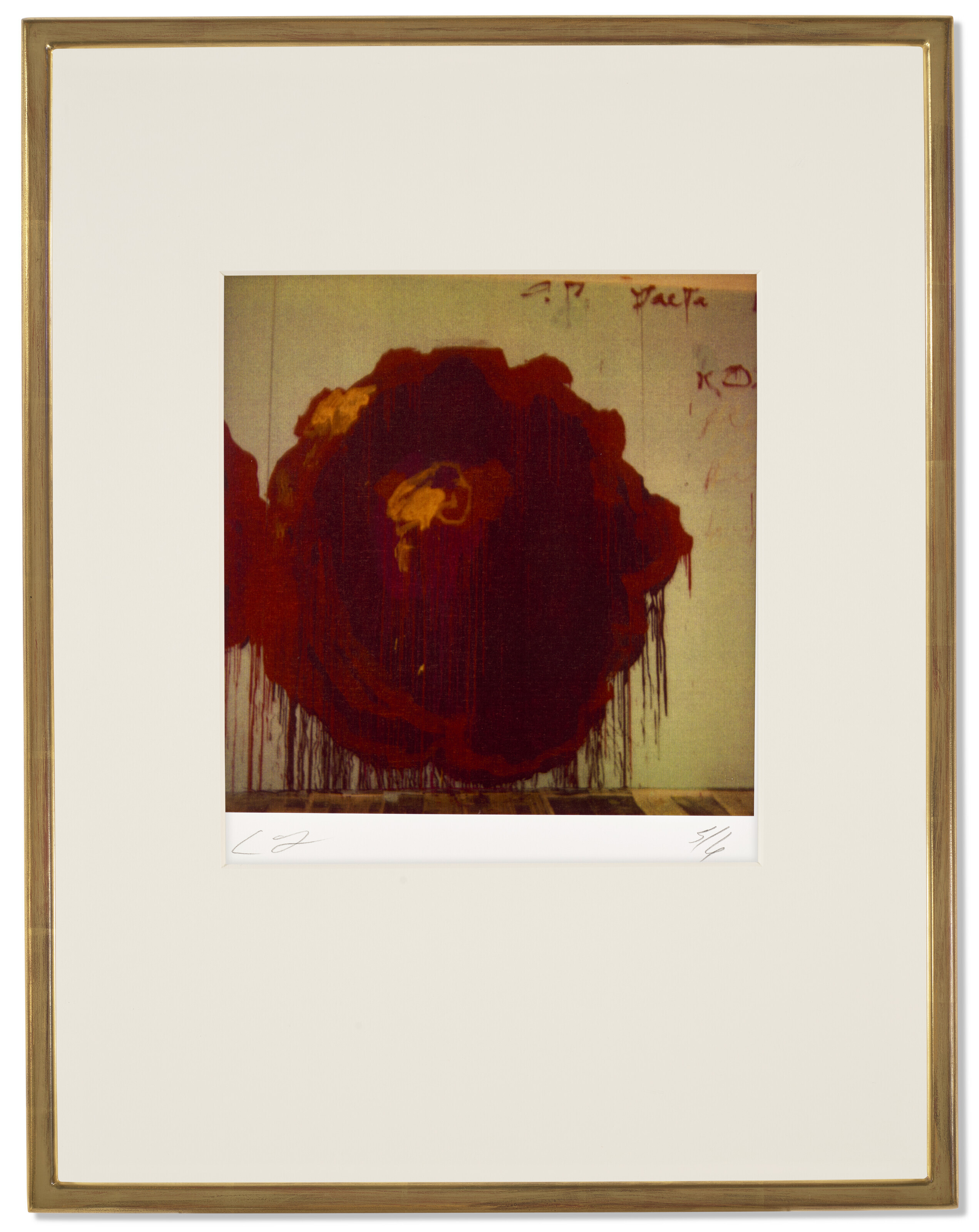 Cy Twombly — Деталь росписи (розы), изображение 2