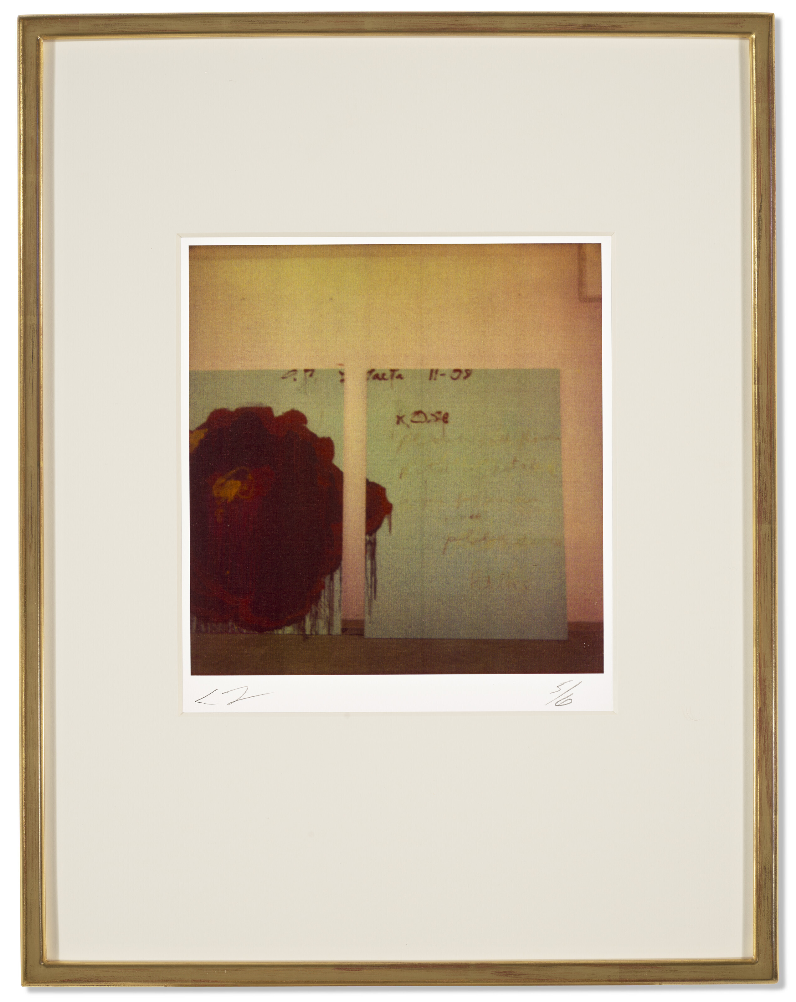 Cy Twombly — Деталь росписи (розы), изображение 2