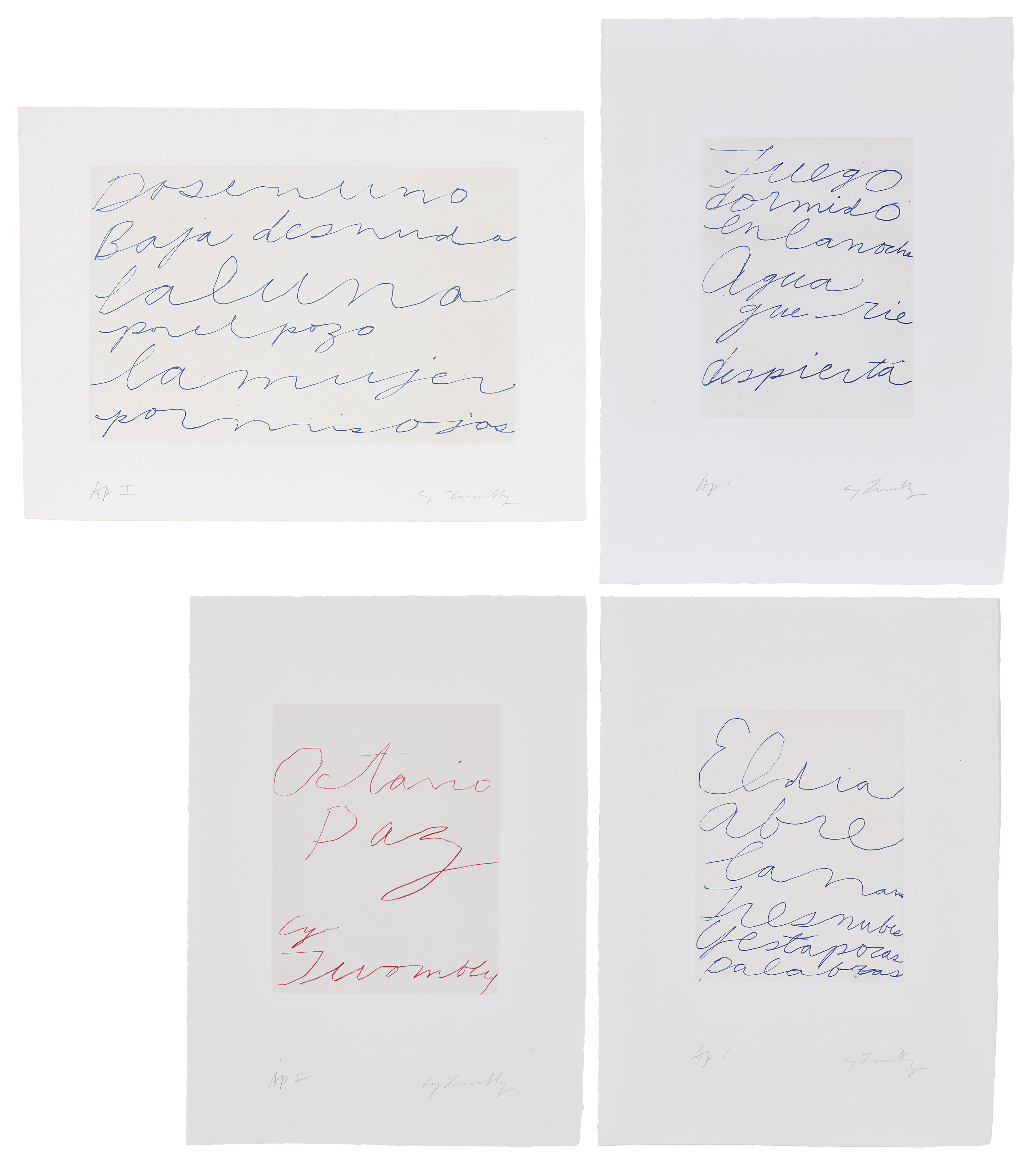 Cy Twombly — Октавио Пас