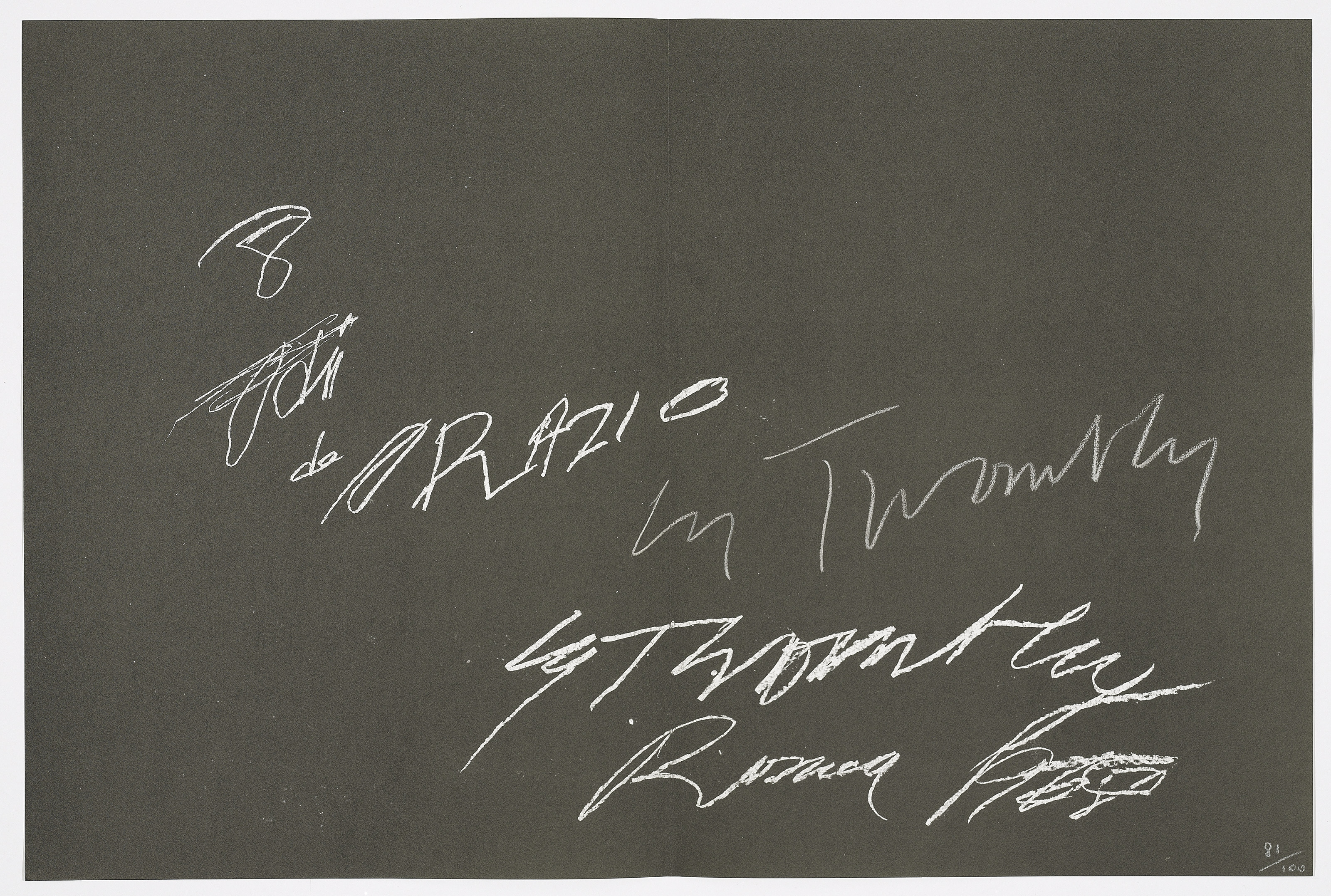 Cy Twombly — 8 Оди ди Орацио (Вторая серия), изображение 7