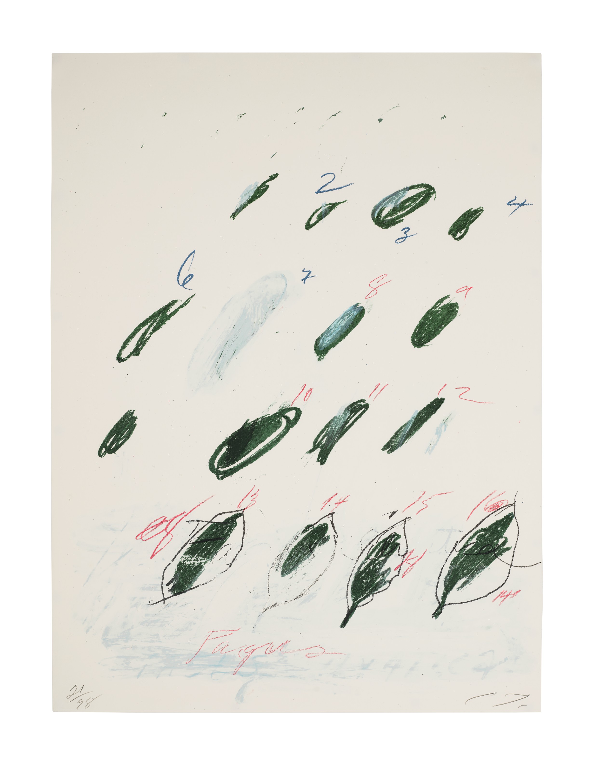 Cy Twombly — Fagus Silvatica, из естественной истории, часть II: Некоторые деревья Италии